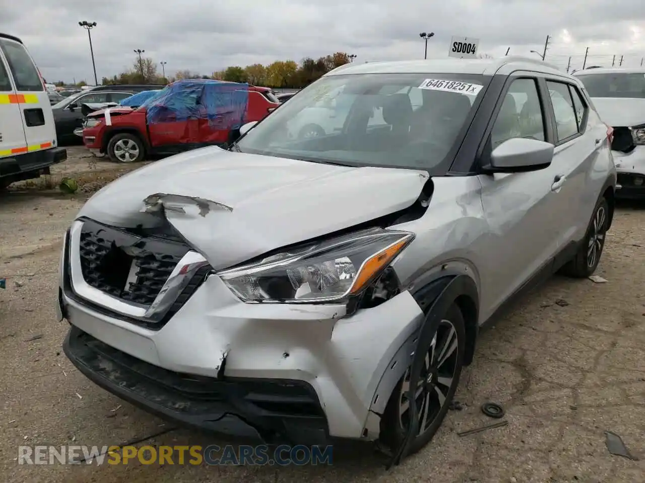 2 Photograph of a damaged car 3N1CP5CU6KL550462 NISSAN KICKS 2019
