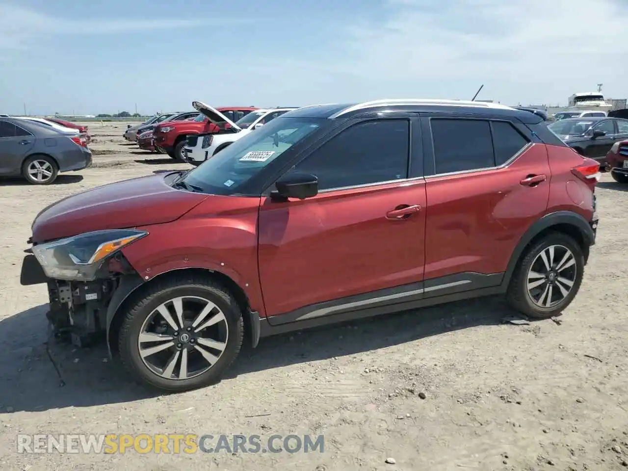 1 Photograph of a damaged car 3N1CP5CU7KL527837 NISSAN KICKS 2019