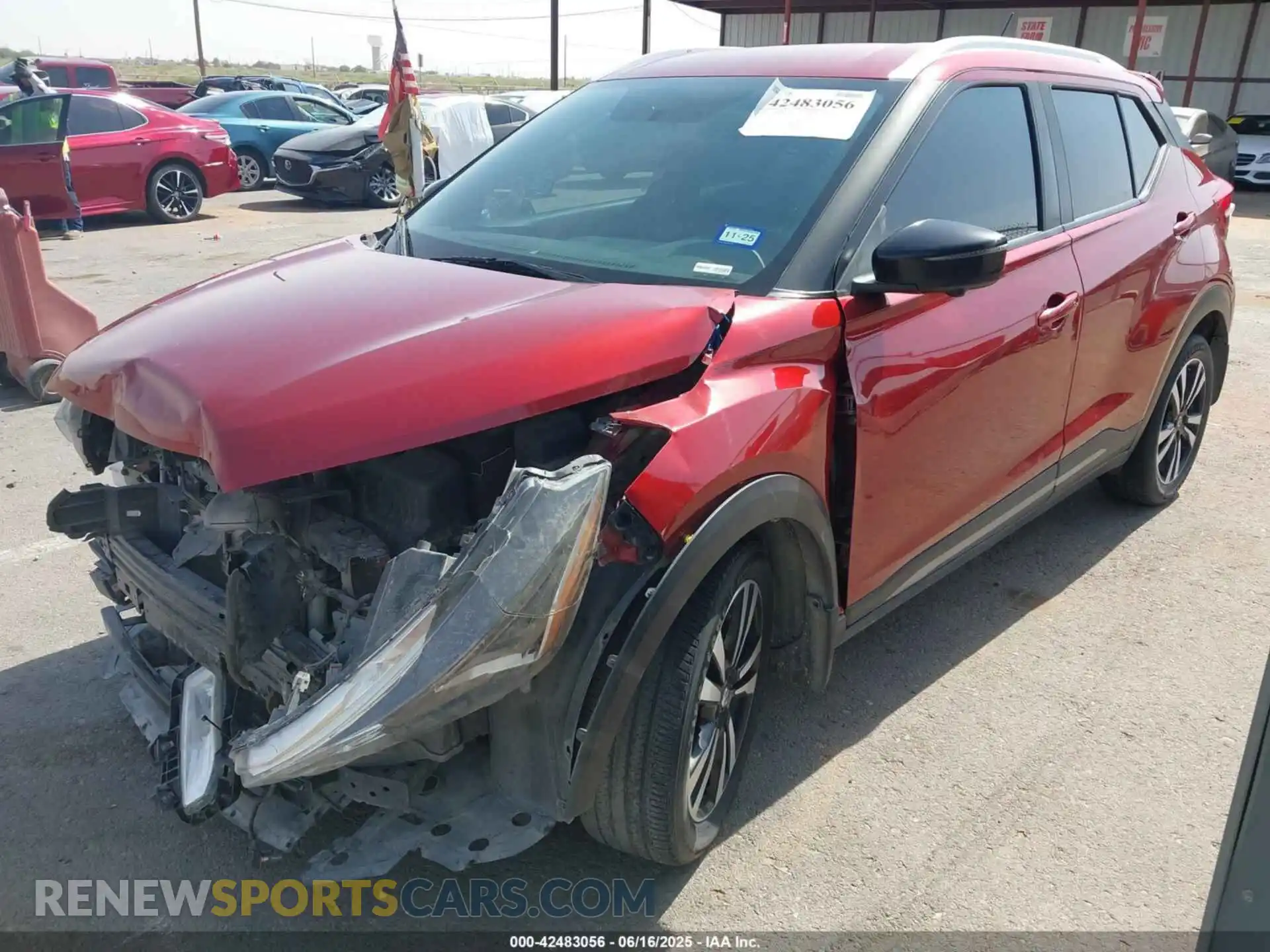 2 Photograph of a damaged car 3N1CP5CU9KL558507 NISSAN KICKS 2019