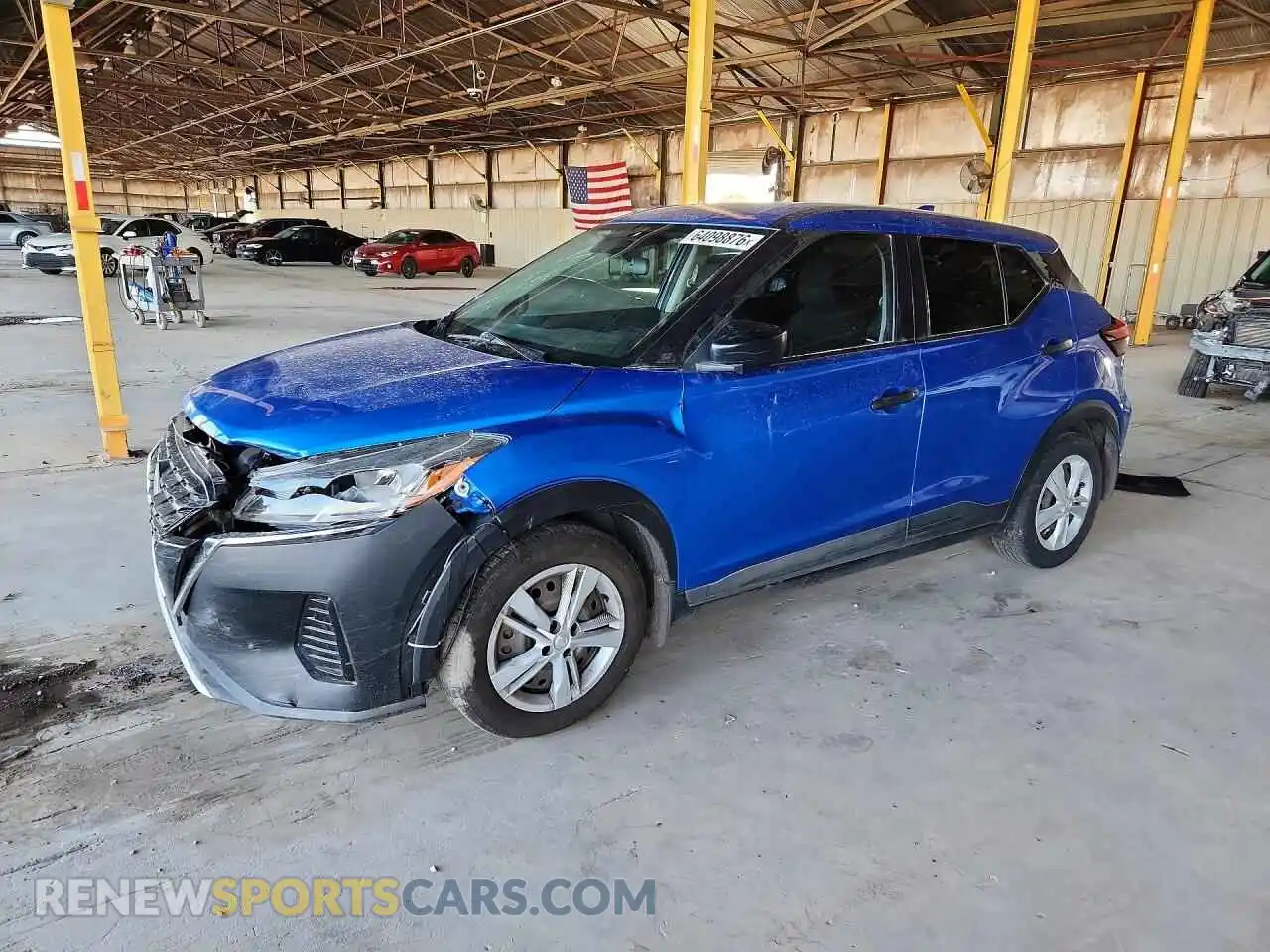 1 Photograph of a damaged car 3N1CP5BV0ML553564 NISSAN KICKS 2021