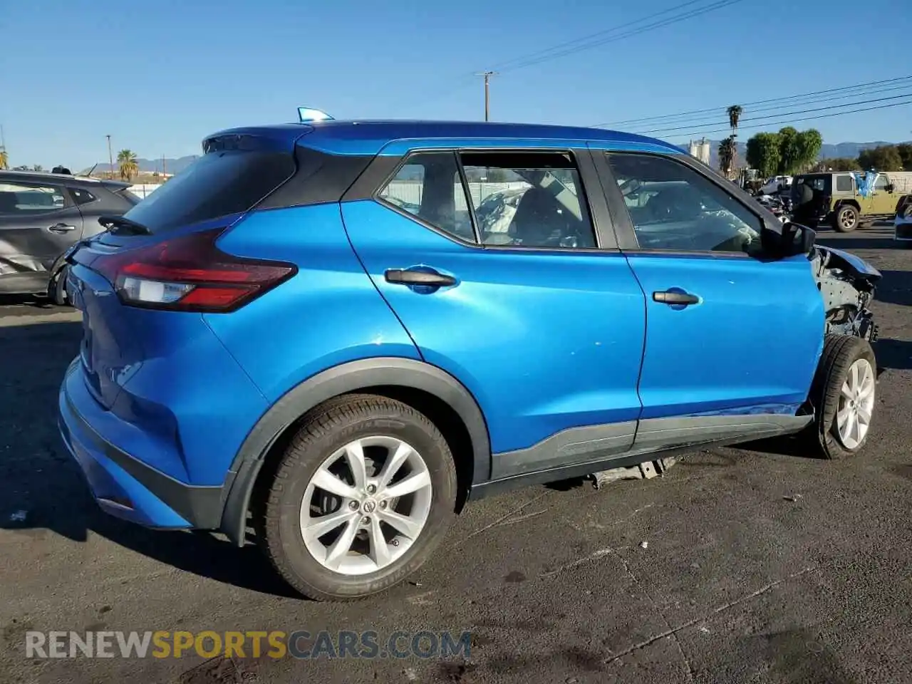 3 fotografías del automóvil dañado 3N1CP5BV2ML495473 NISSAN KICKS 2021