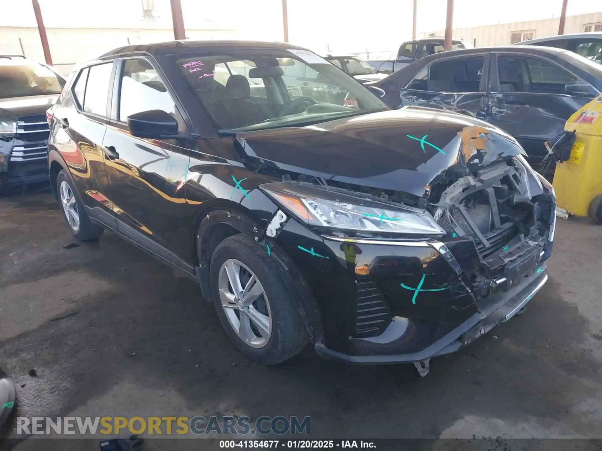 1 Photograph of a damaged car 3N1CP5BV2ML527550 NISSAN KICKS 2021