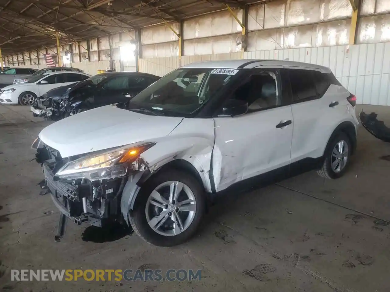 1 Photograph of a damaged car 3N1CP5BV5ML518650 NISSAN KICKS 2021