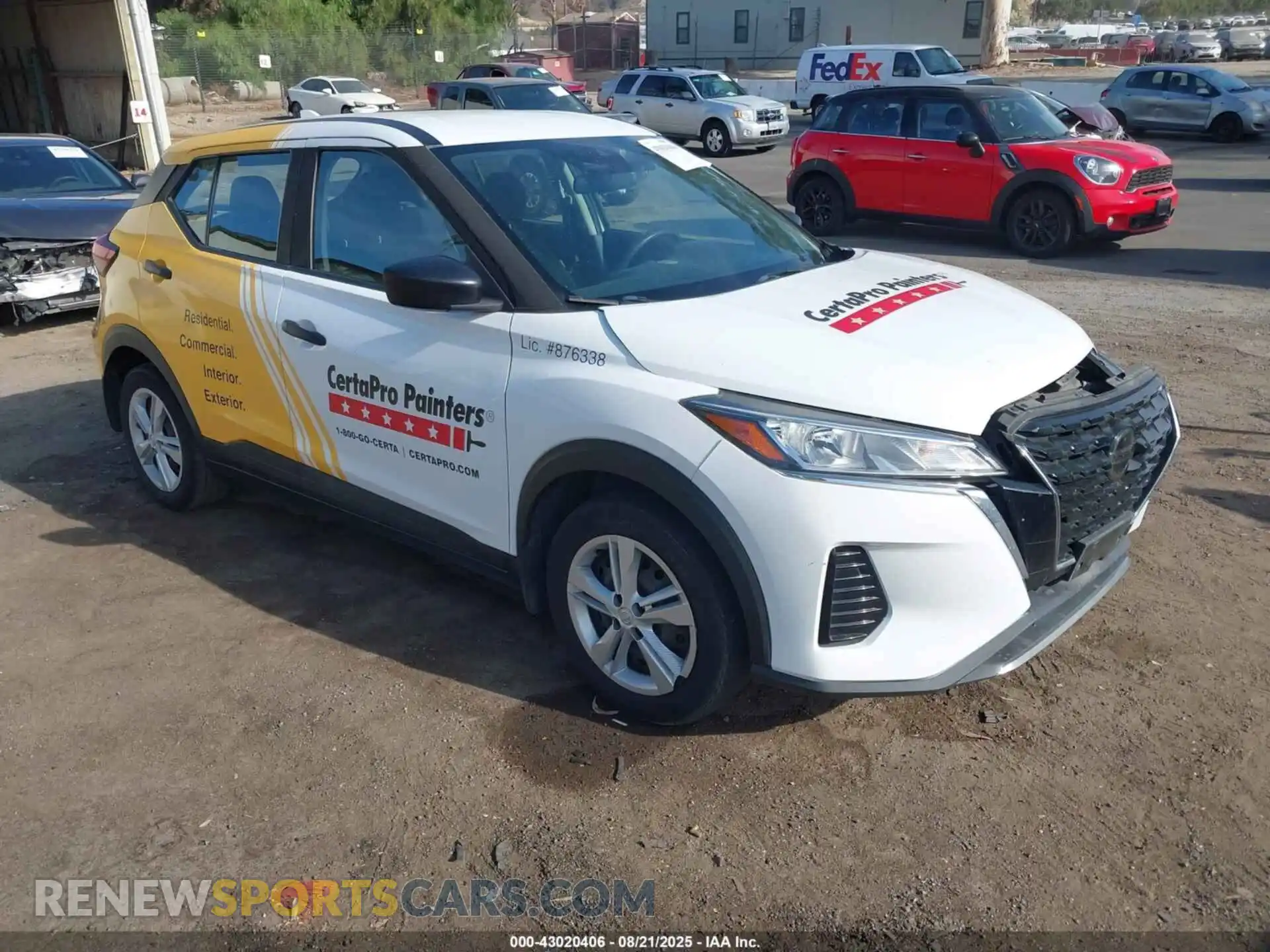 1 Photograph of a damaged car 3N1CP5BV7ML525888 NISSAN KICKS 2021