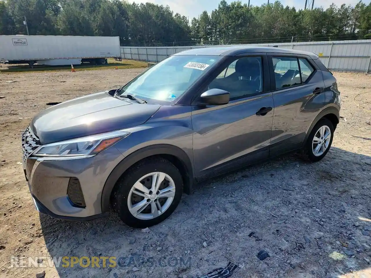 1 Photograph of a damaged car 3N1CP5BV7ML559281 NISSAN KICKS 2021