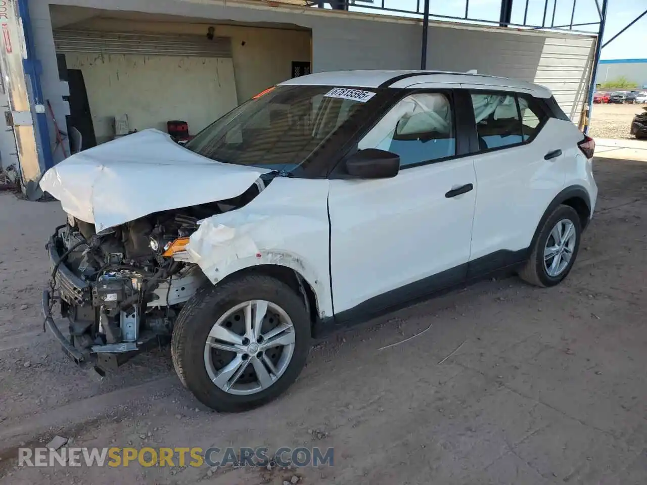 1 Photograph of a damaged car 3N1CP5BV8ML533689 NISSAN KICKS 2021
