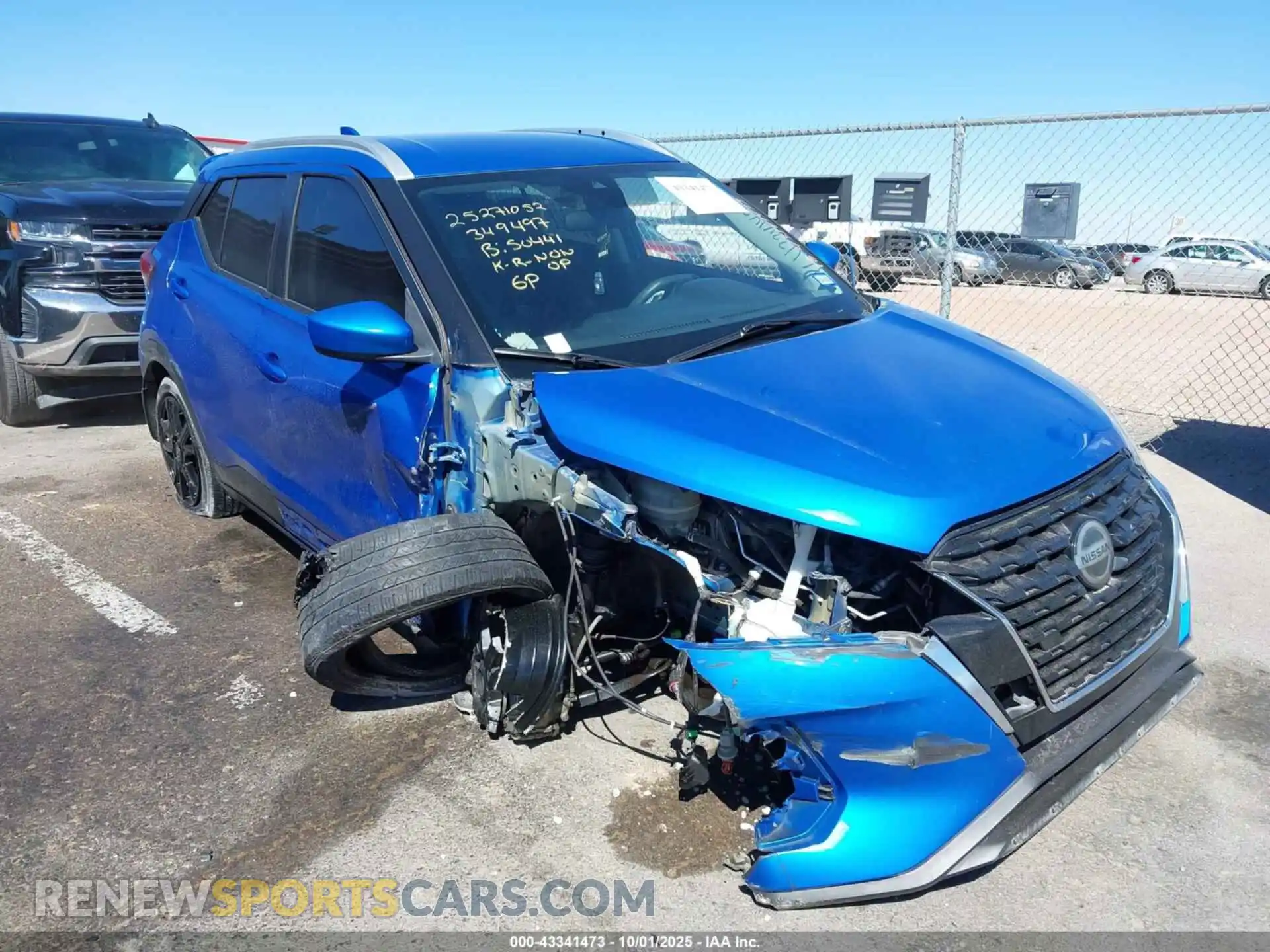 1 Photograph of a damaged car 3N1CP5CV6ML530255 NISSAN KICKS 2021