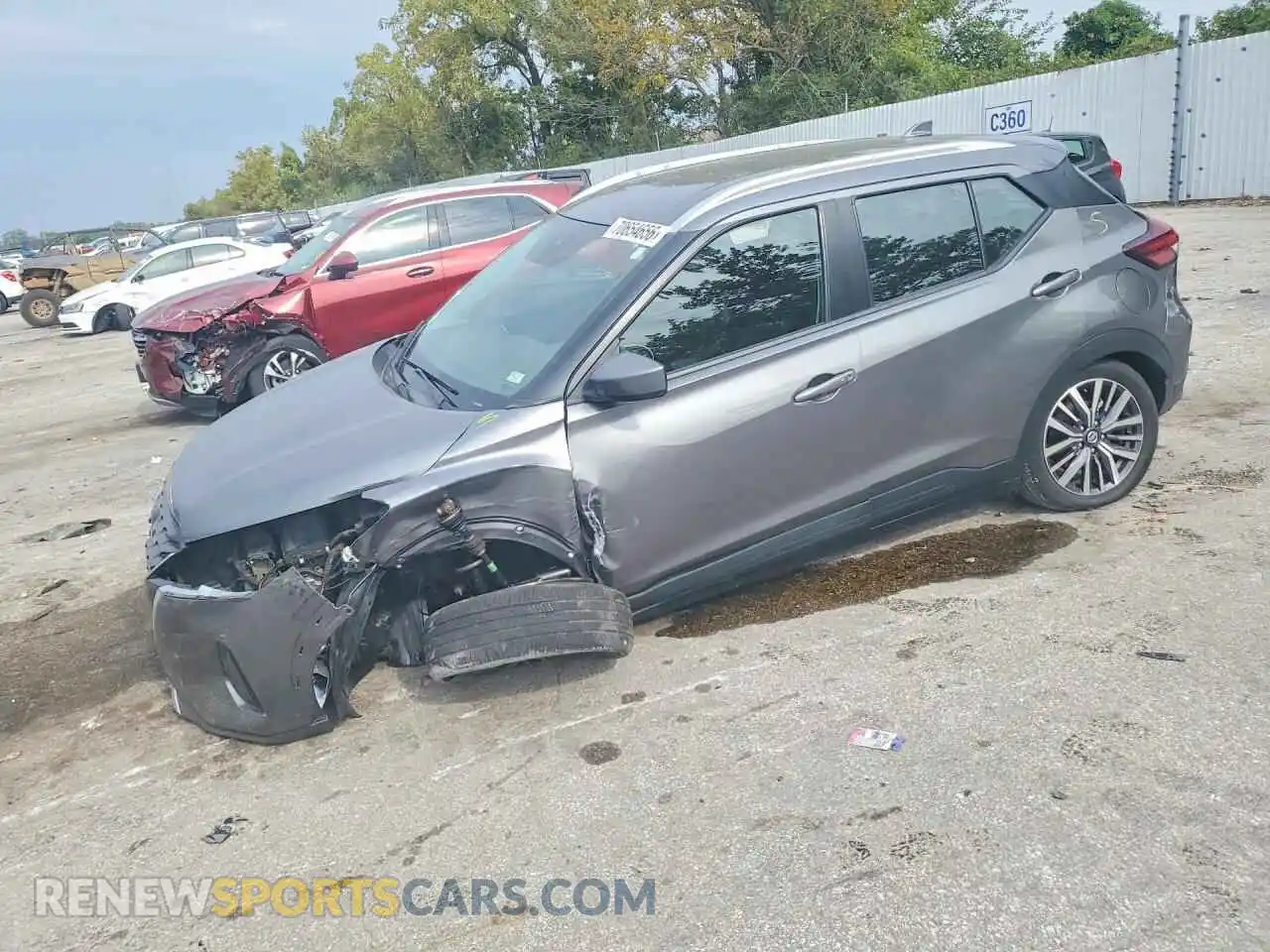 1 Photograph of a damaged car 3N1CP5CV6ML538338 NISSAN KICKS 2021