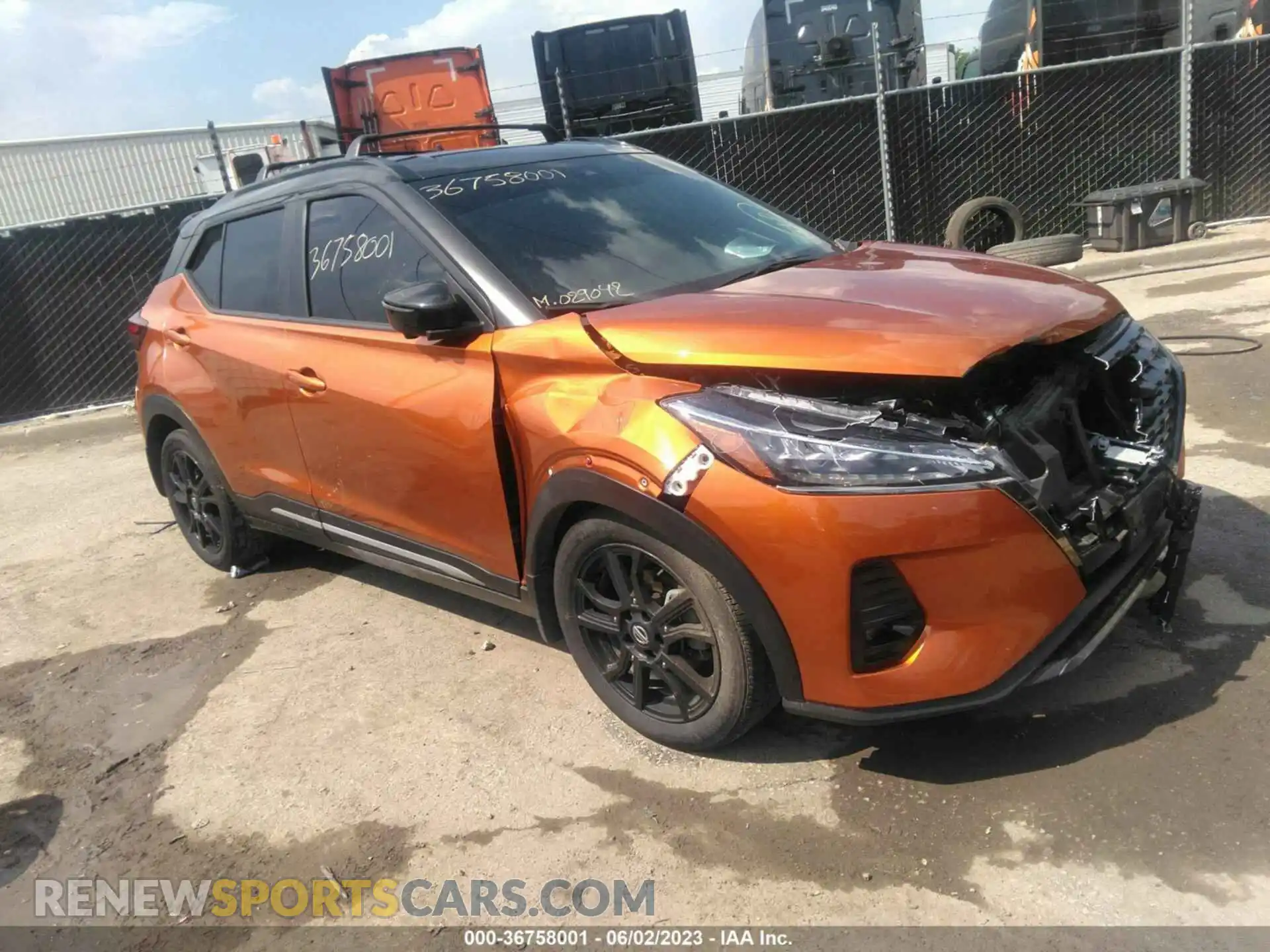 1 Photograph of a damaged car 3N1CP5DV4ML555217 NISSAN KICKS 2021
