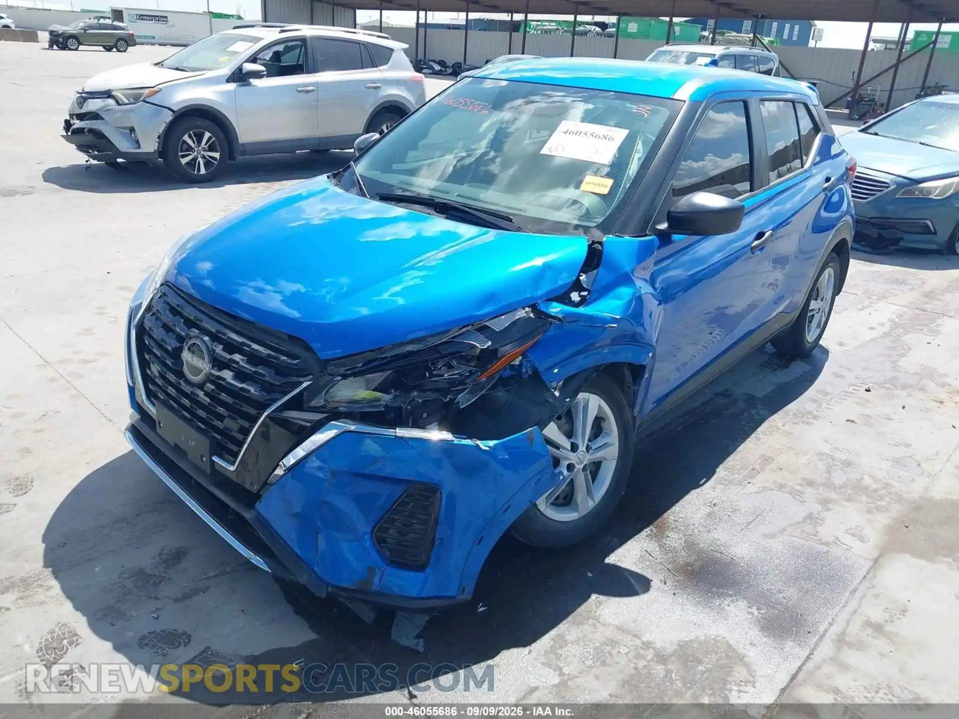 2 fotografías del automóvil dañado 3N1CP5BV7NL476581 NISSAN KICKS 2022
