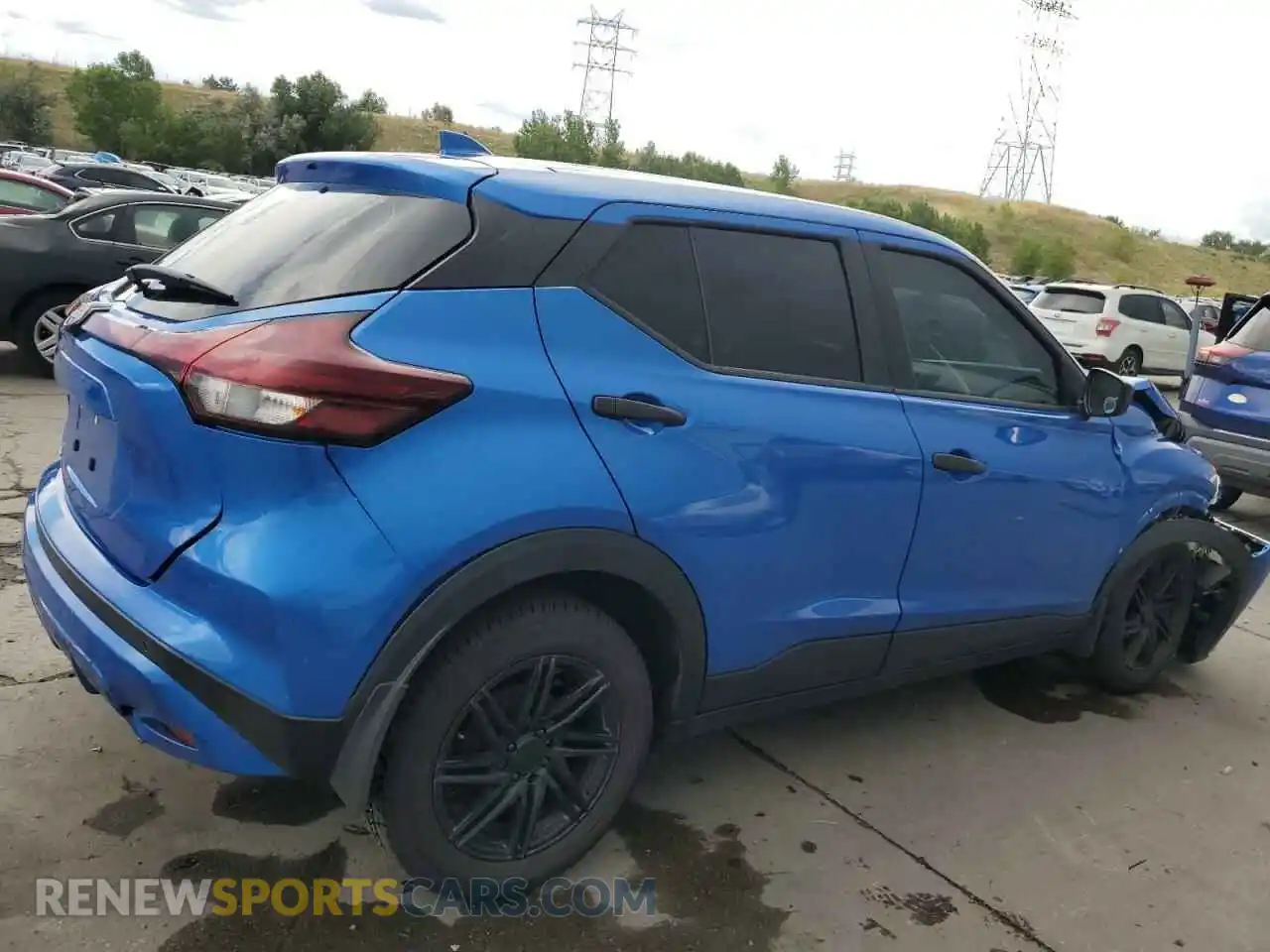 3 fotografías del automóvil dañado 3N1CP5BV3PL554308 NISSAN KICKS 2023