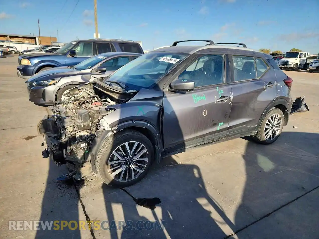 1 Photograph of a damaged car 3N1CP5CV3RL522525 NISSAN KICKS 2024