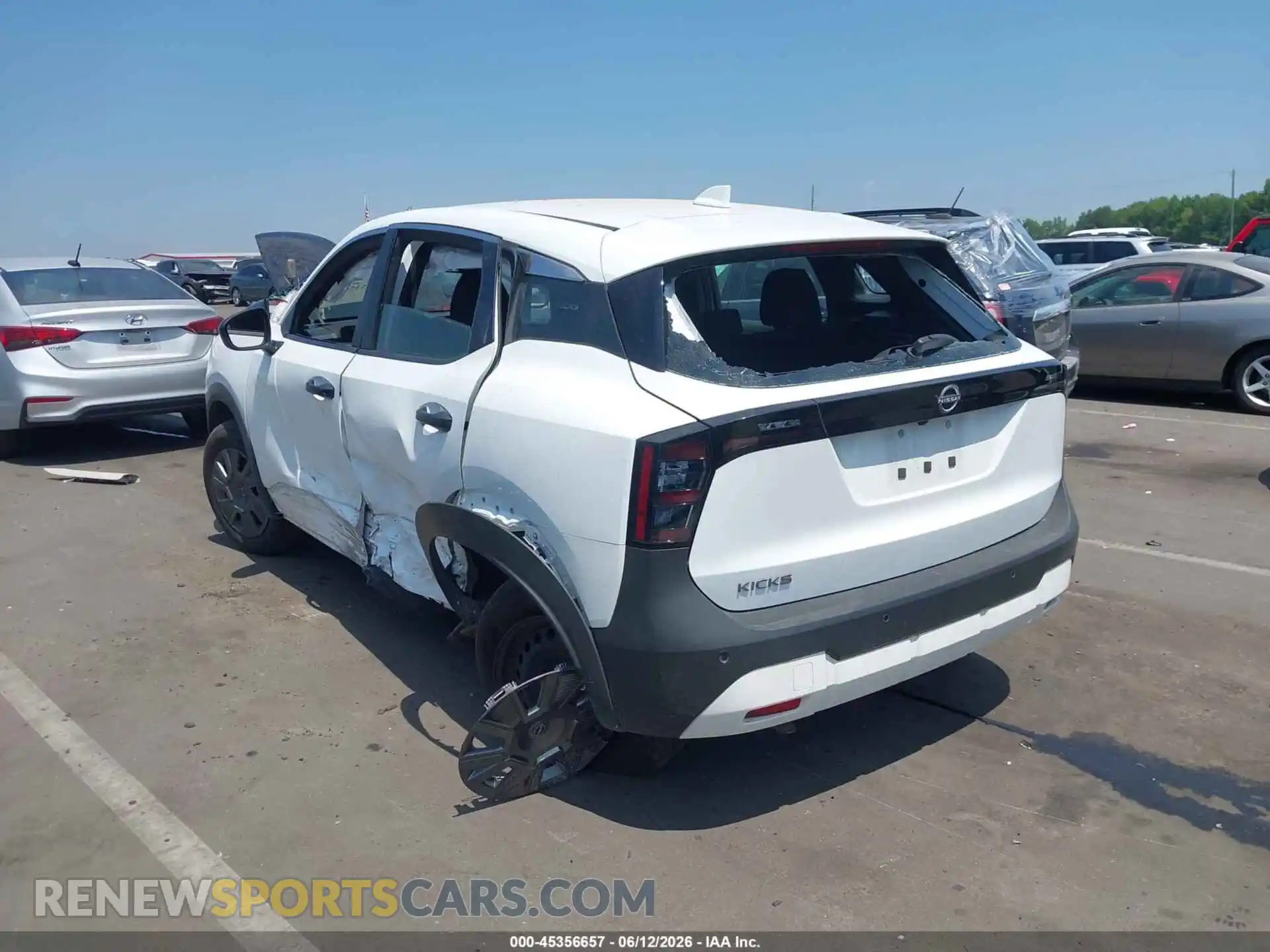 3 Photograph of a damaged car 3N8AP6BA7SL392378 NISSAN KICKS 2025