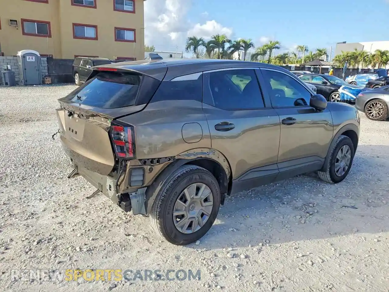 3 Photograph of a damaged car 3N8AP6BA8SL364878 NISSAN KICKS 2025