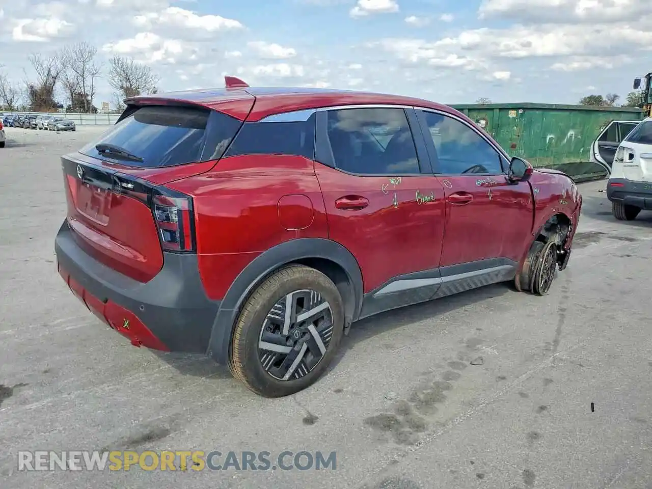 3 Photograph of a damaged car 3N8AP6CA5SL309772 NISSAN KICKS 2025
