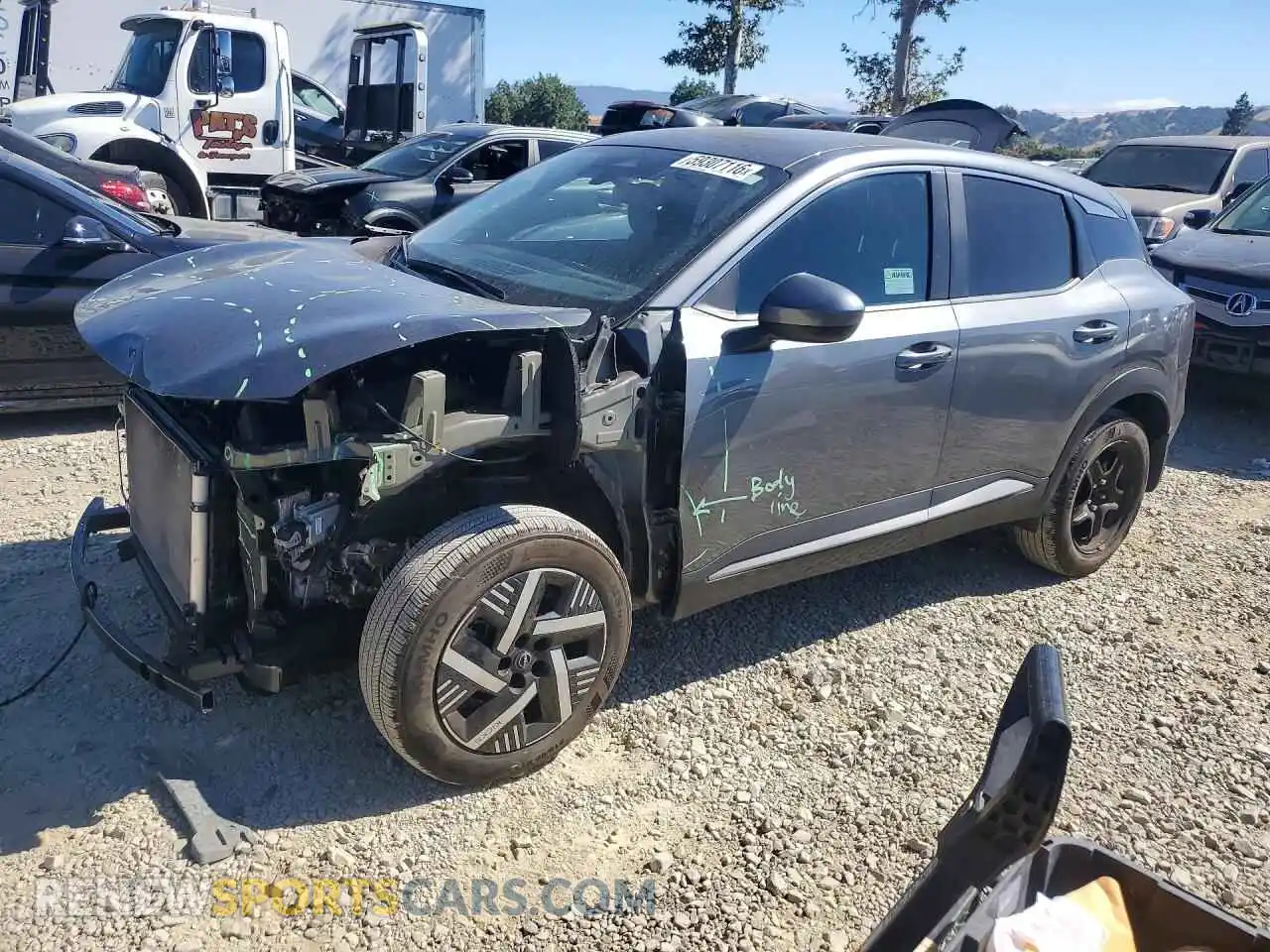 1 Photograph of a damaged car 3N8AP6CA7SL314827 NISSAN KICKS 2025