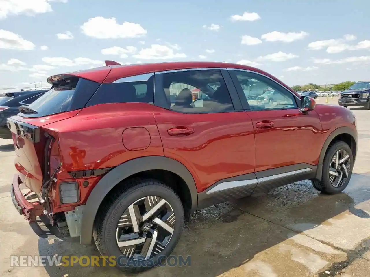 3 fotografías del automóvil dañado 3N8AP6CA7SL319381 NISSAN KICKS 2025