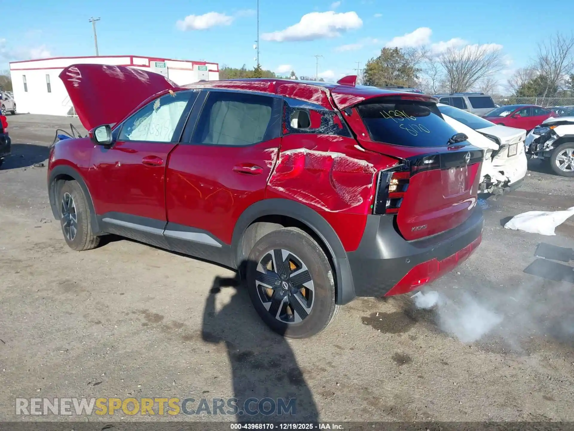3 Photograph of a damaged car 3N8AP6CB2SL322407 NISSAN KICKS 2025