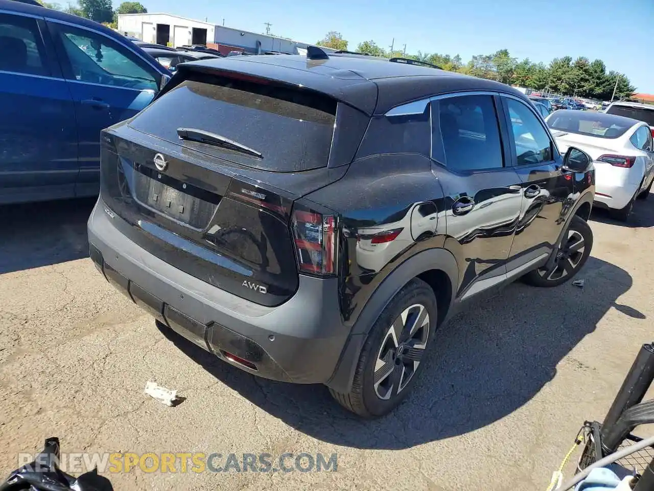 3 fotografías del automóvil dañado 3N8AP6CB3SL353794 NISSAN KICKS 2025