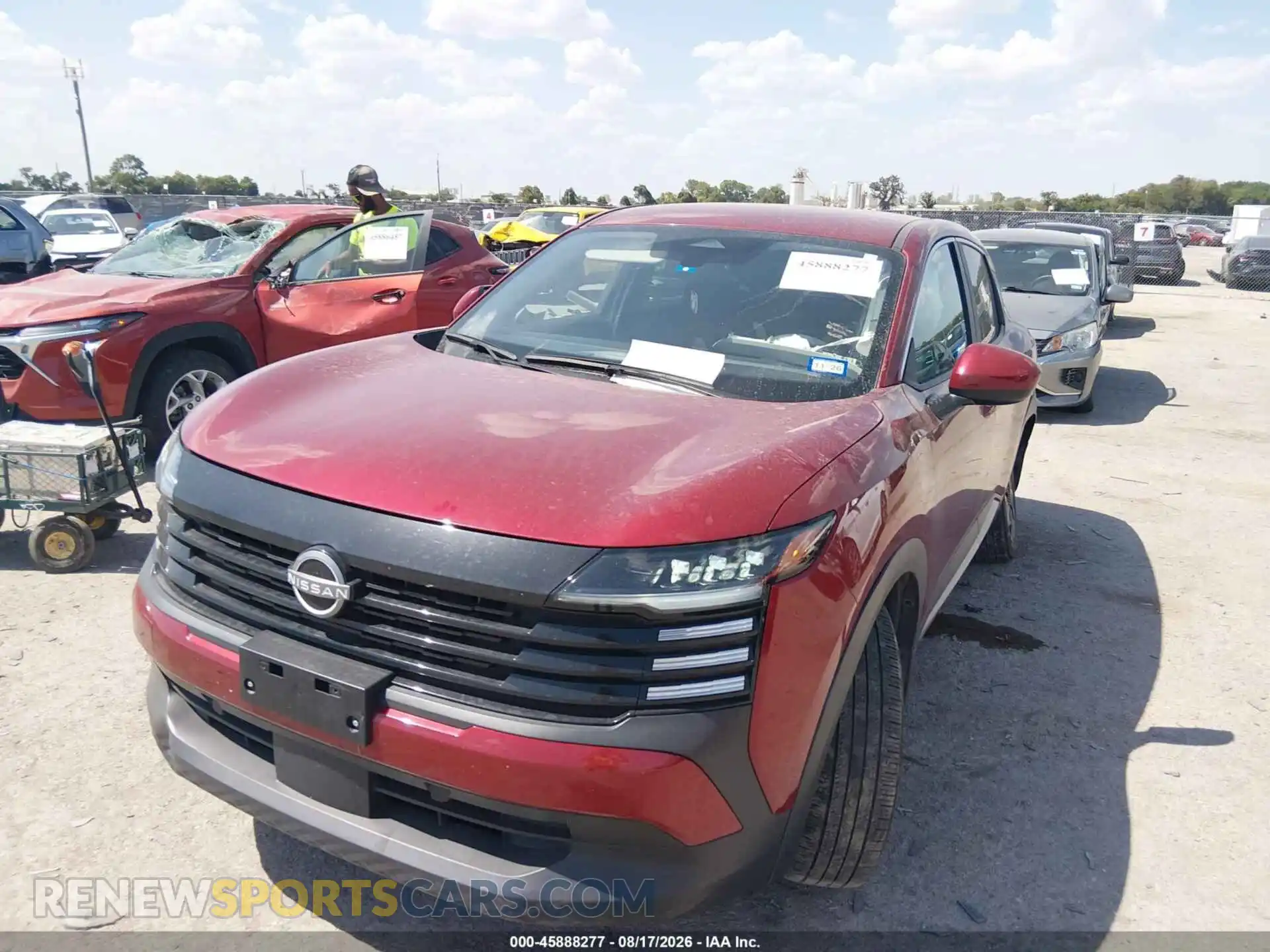 2 fotografías del automóvil dañado 3N8AP6CB7SL321964 NISSAN KICKS 2025