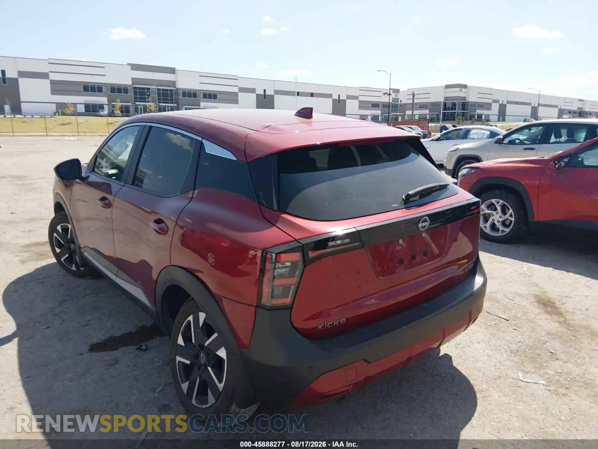 3 fotografías del automóvil dañado 3N8AP6CB7SL321964 NISSAN KICKS 2025