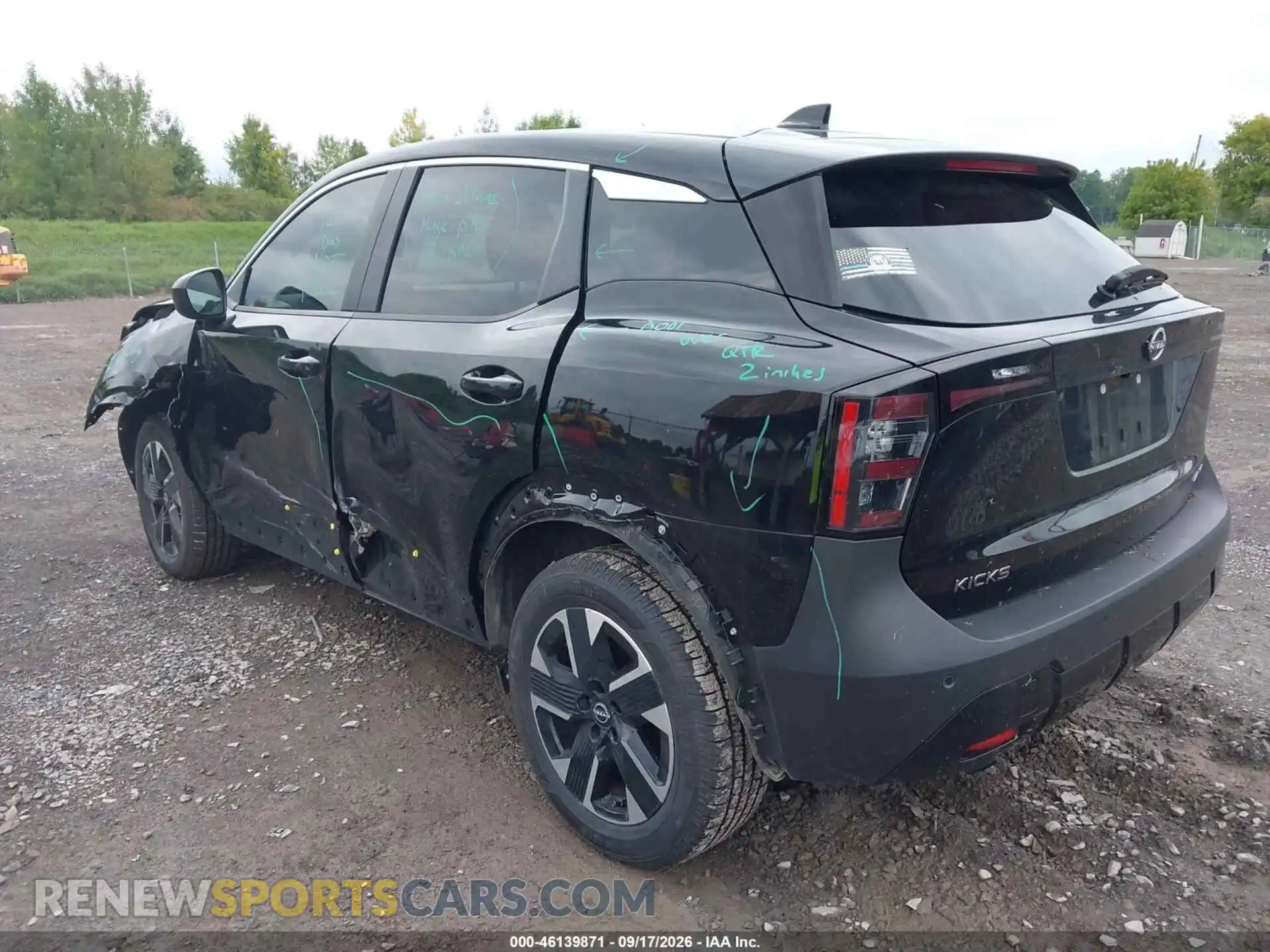 3 Photograph of a damaged car 3N8AP6CB7SL350655 NISSAN KICKS 2025