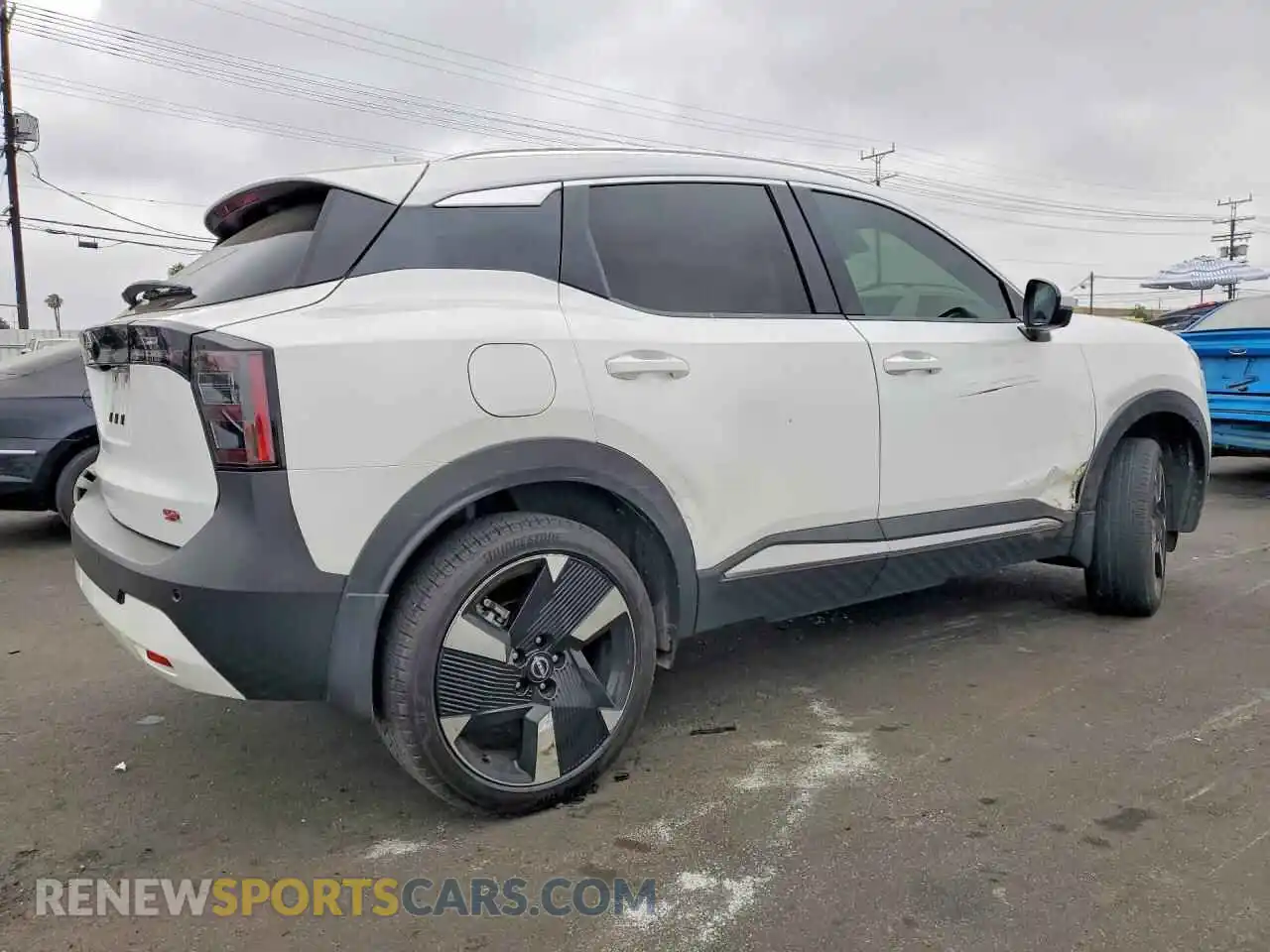 3 fotografías del automóvil dañado 3N8AP6DA1SL327958 NISSAN KICKS 2025
