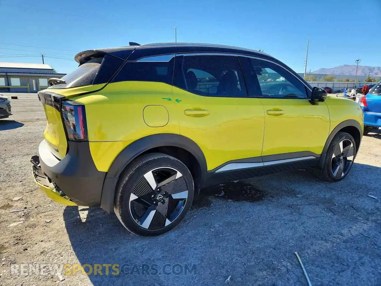 3 fotografías del automóvil dañado 3N8AP6DA9SL366538 NISSAN KICKS 2025