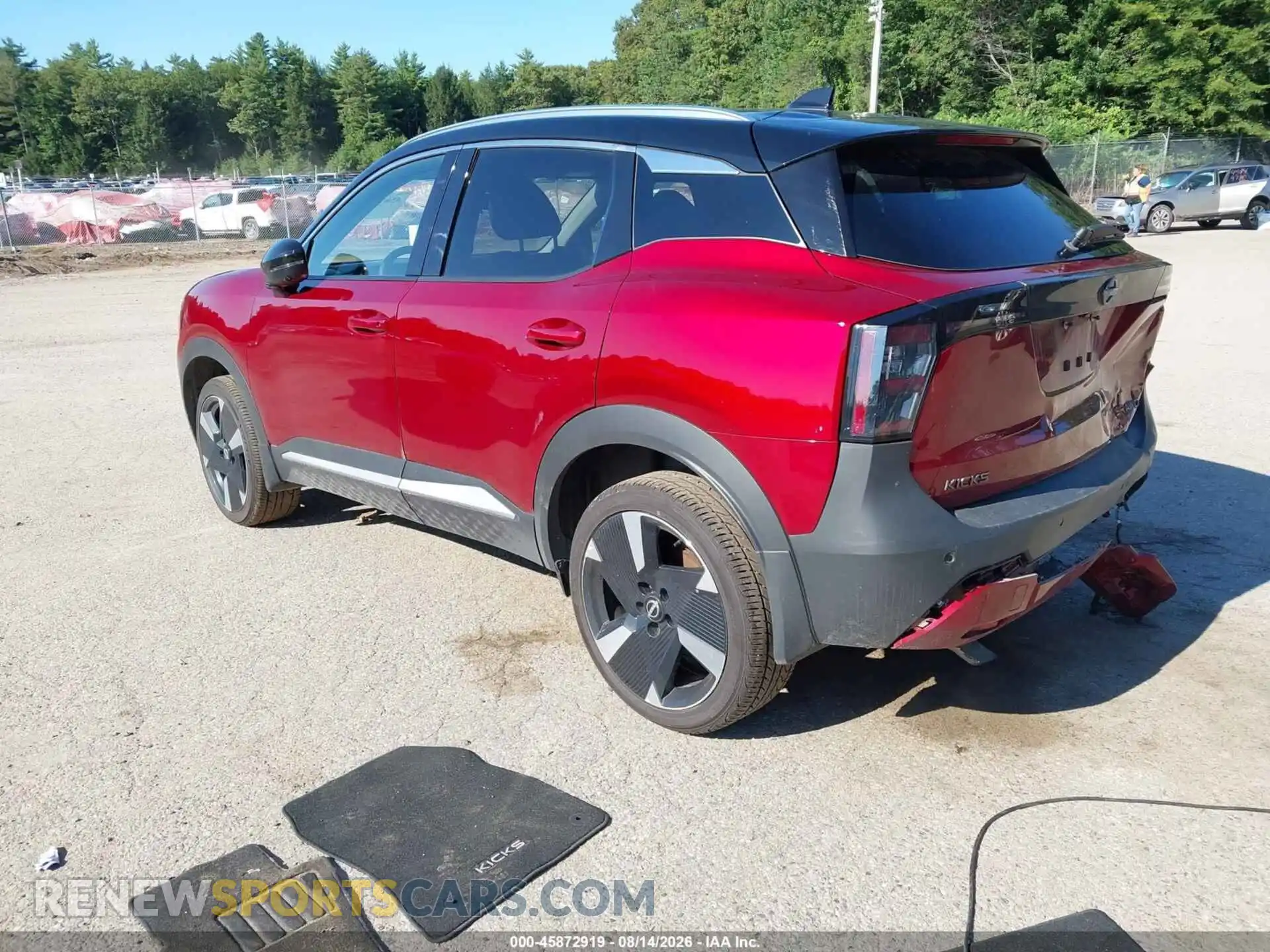 3 fotografías del automóvil dañado 3N8AP6DB6SL312283 NISSAN KICKS 2025