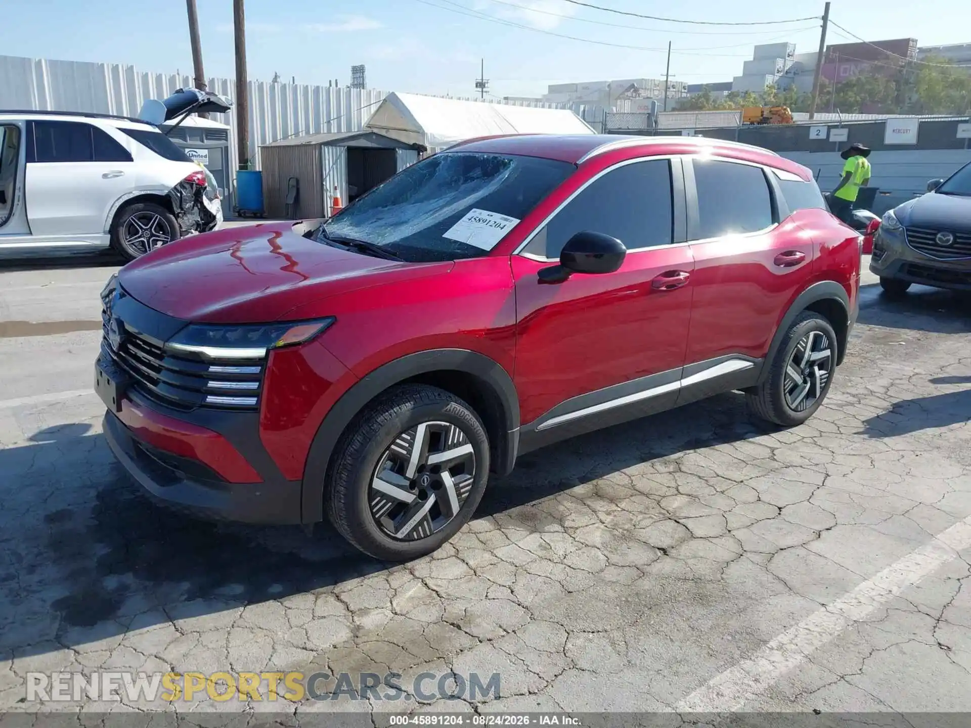 2 fotografías del automóvil dañado 3N8AP6CE2TL304601 NISSAN KICKS 2026