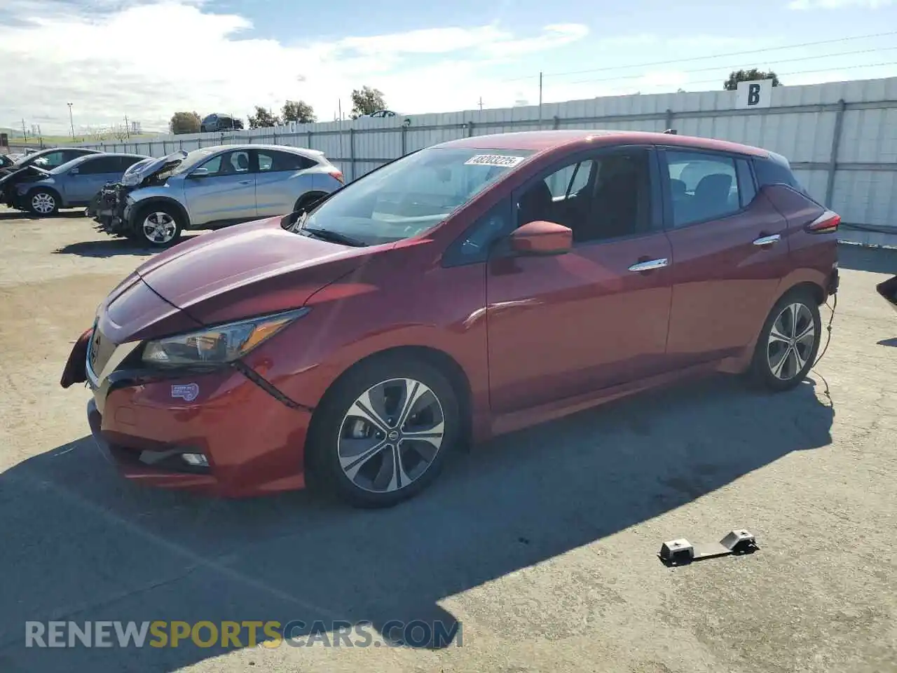 1 Photograph of a damaged car 1N4AZ1CP3LC307566 NISSAN LEAF 2020