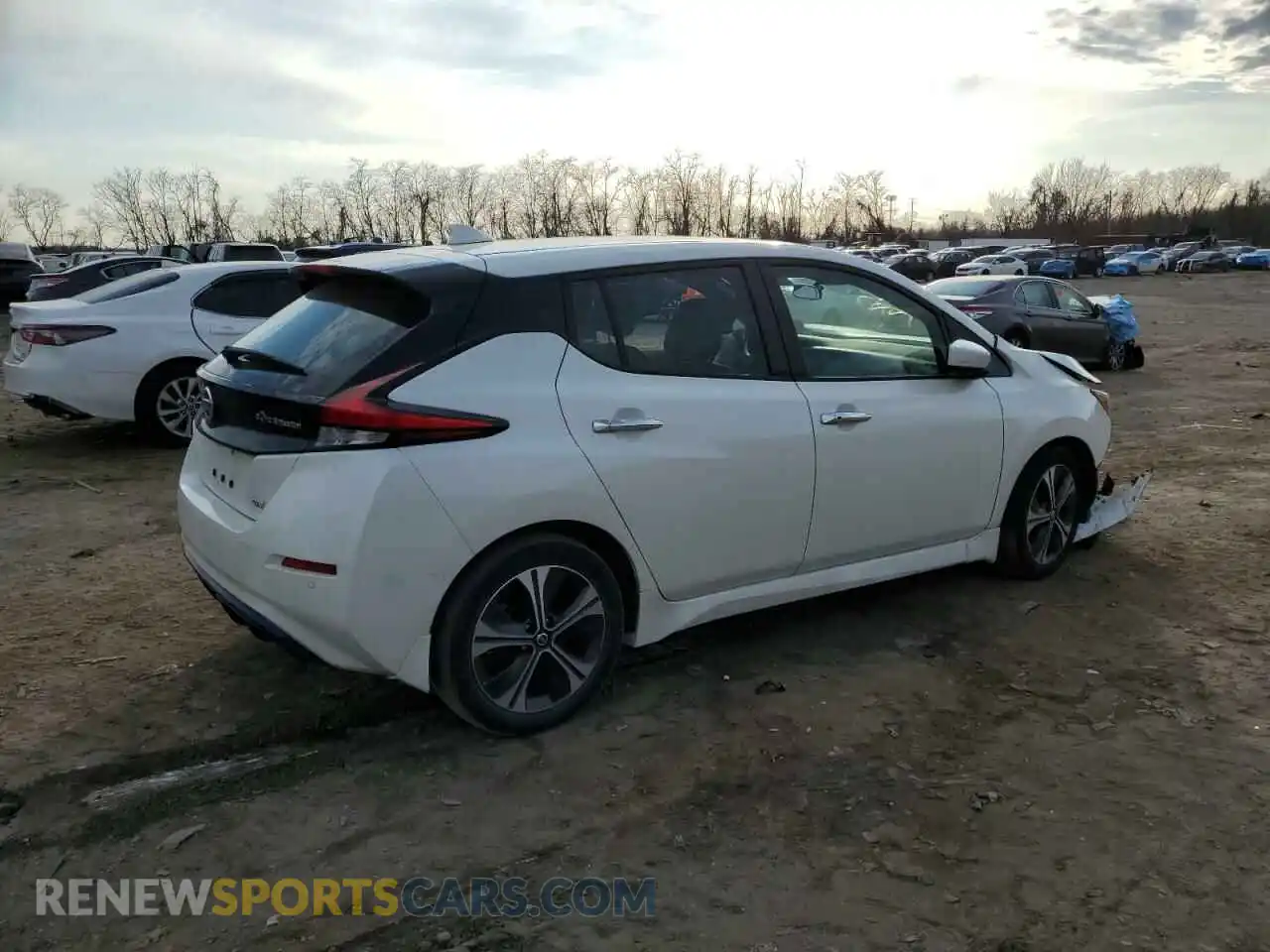 3 fotografías del automóvil dañado 1N4AZ1CPXLC311484 NISSAN LEAF 2020