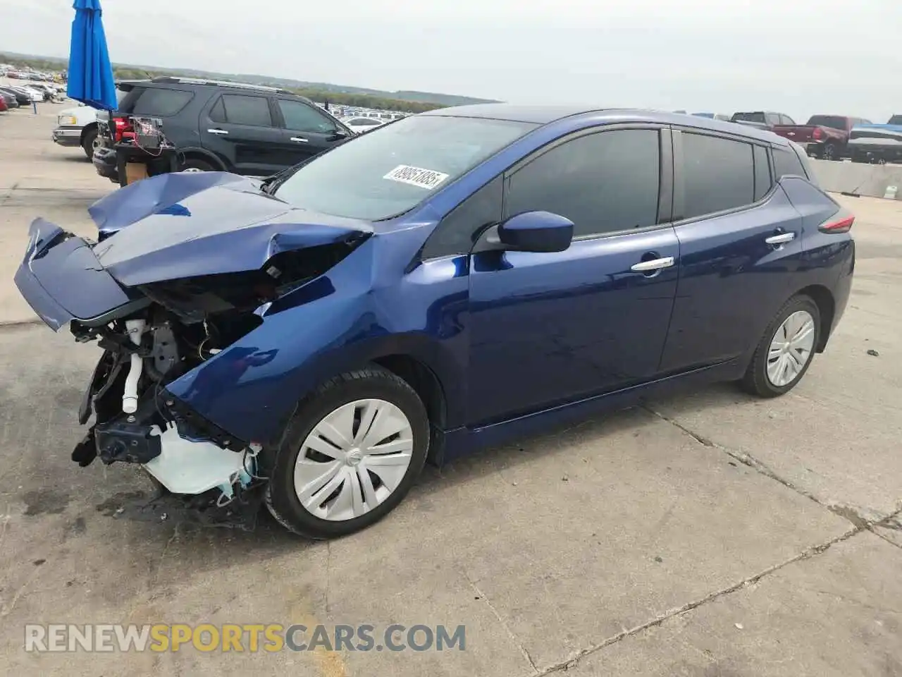 1 Фотография поврежденного автомобиля 1N4AZ1BV8MC550730 NISSAN LEAF 2021