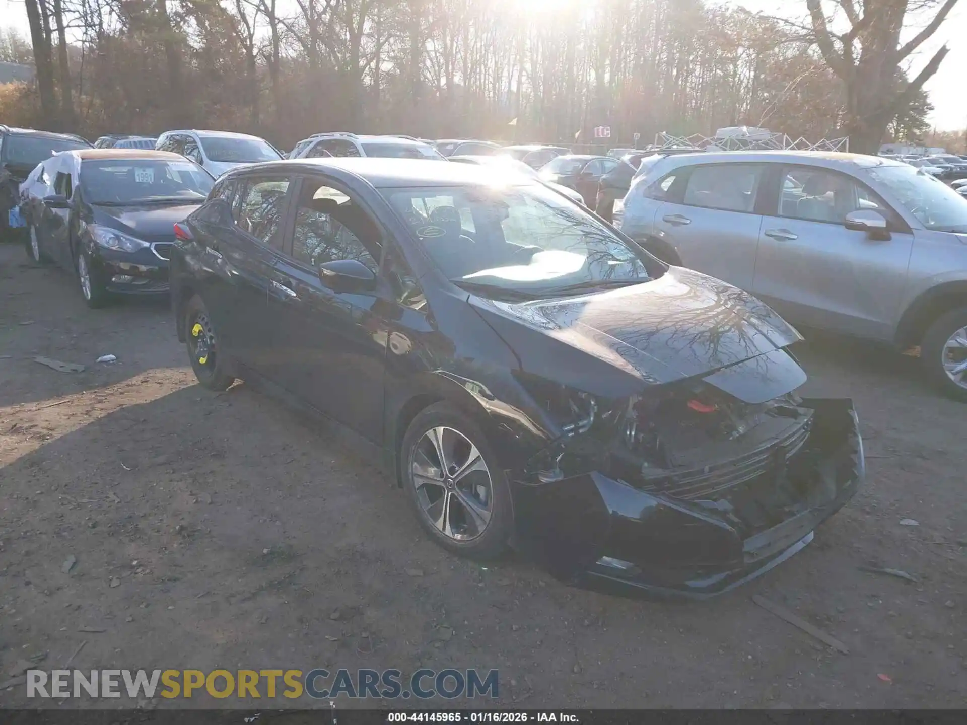 1 Photograph of a damaged car 1N4AZ1CV2MC556196 NISSAN LEAF 2021