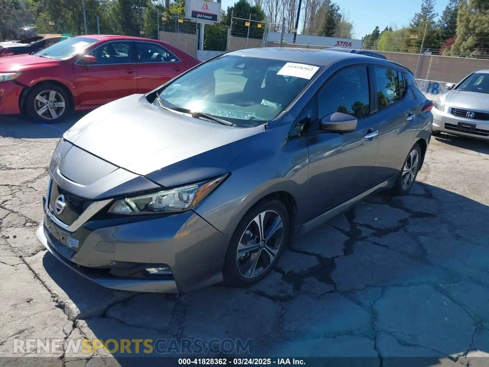 2 Photograph of a damaged car 1N4AZ1CV4MC551890 NISSAN LEAF 2021
