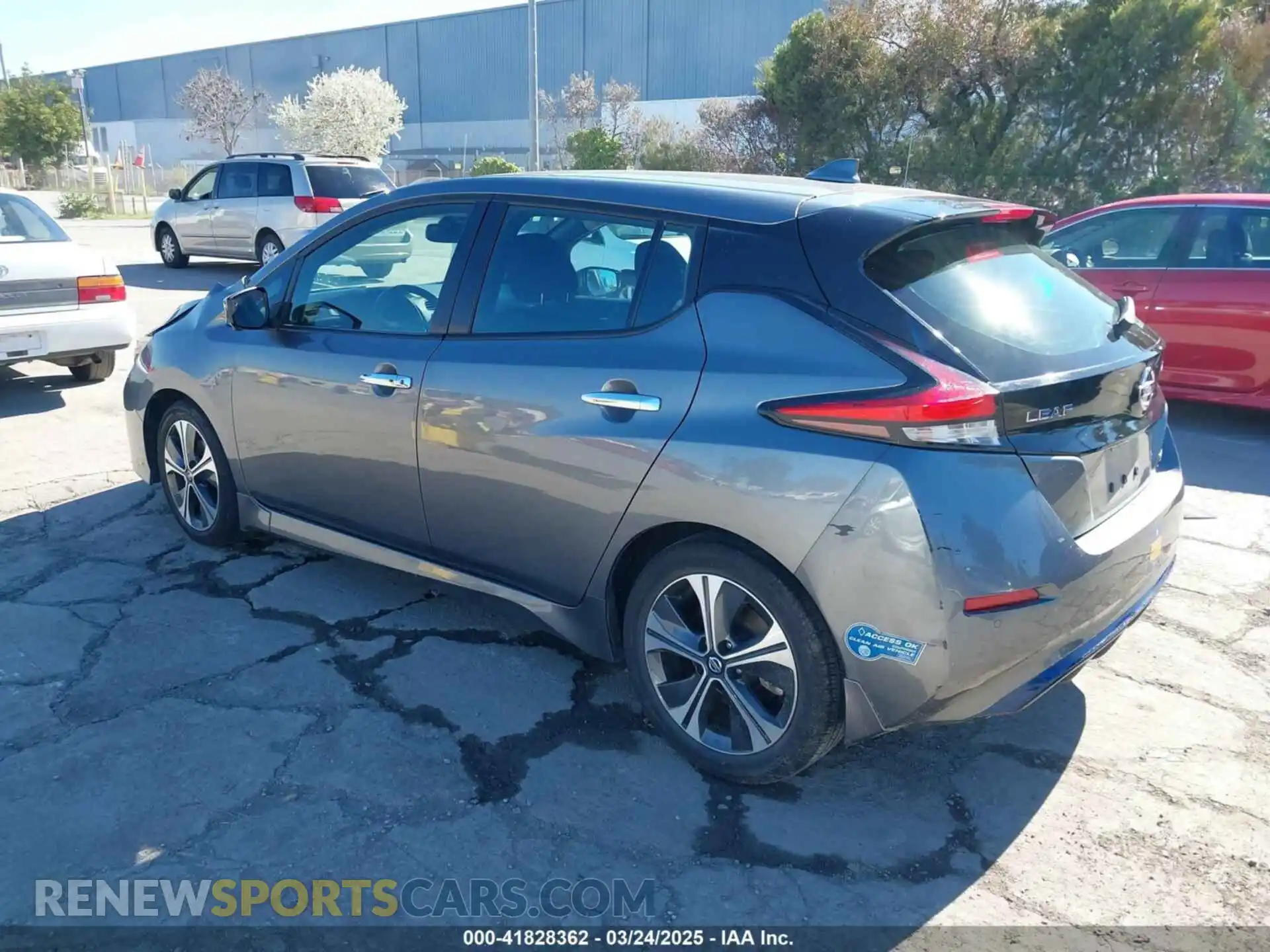 3 Photograph of a damaged car 1N4AZ1CV4MC551890 NISSAN LEAF 2021