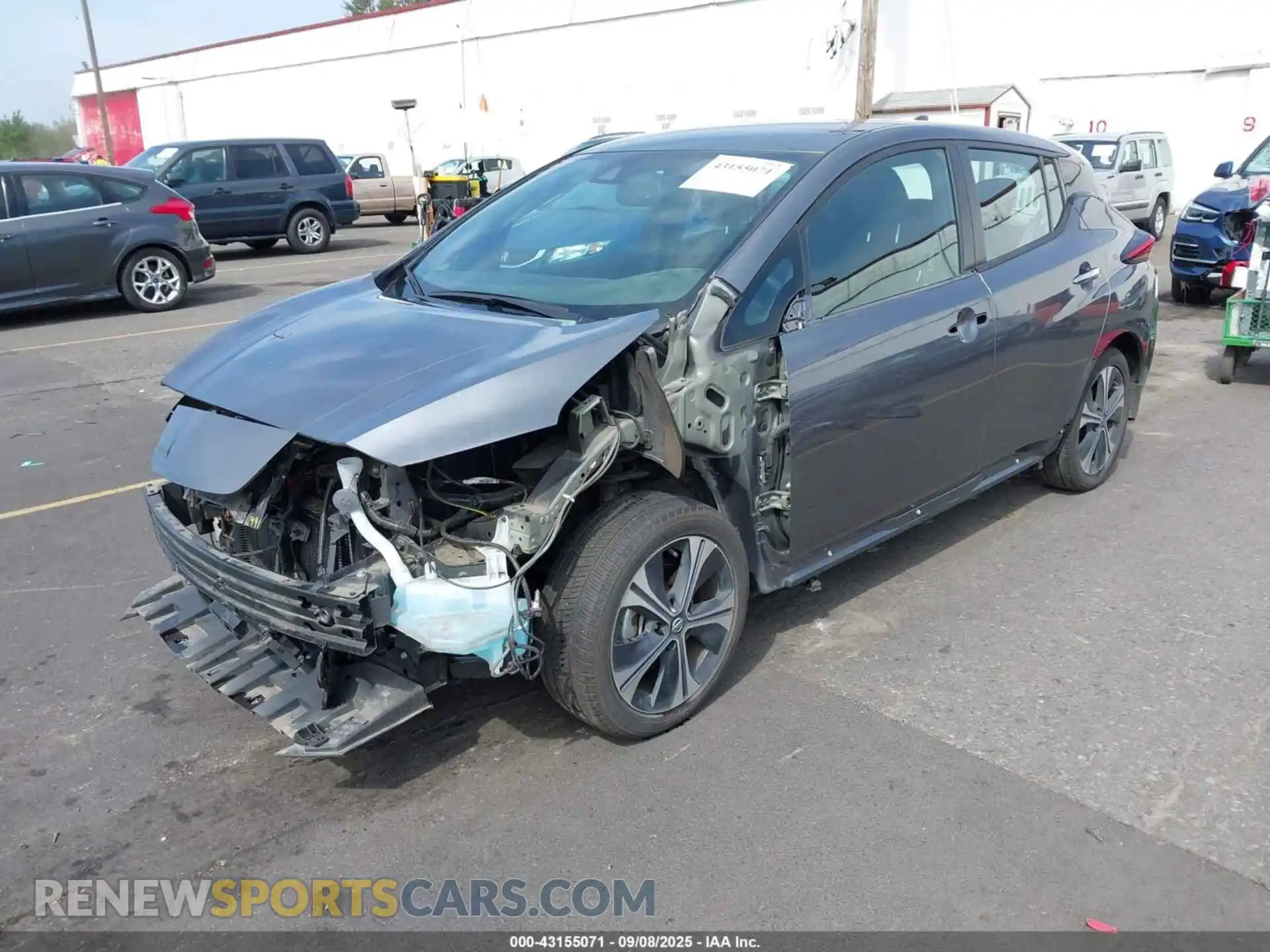 2 Photograph of a damaged car 1N4AZ1CV5MC556404 NISSAN LEAF 2021