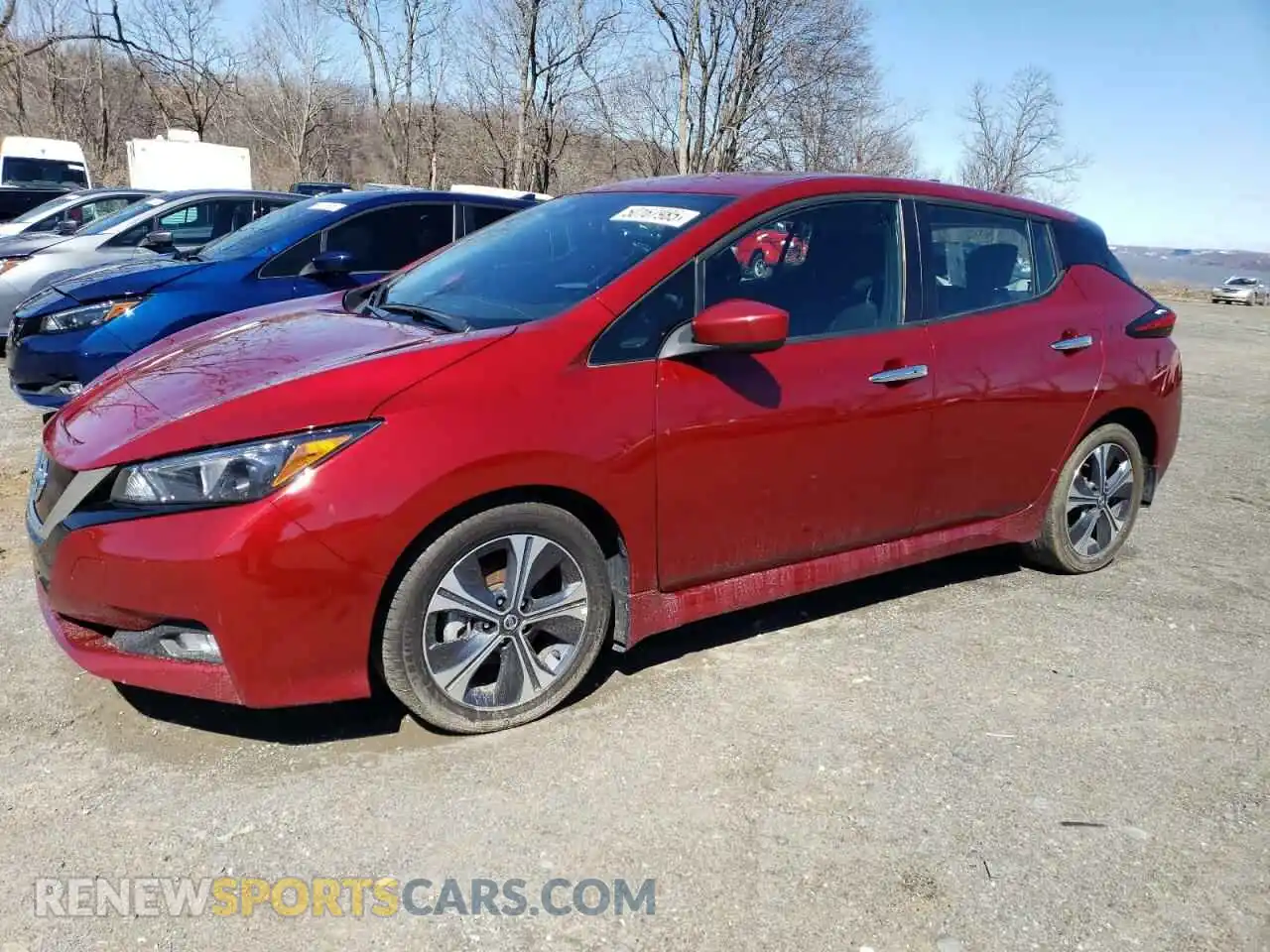 1 Photograph of a damaged car 1N4AZ1CV6MC556928 NISSAN LEAF 2021