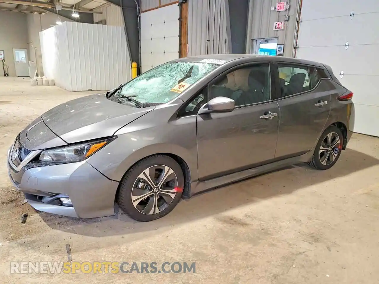 1 fotografías del automóvil dañado 1N4AZ1CV8MC553707 NISSAN LEAF 2021