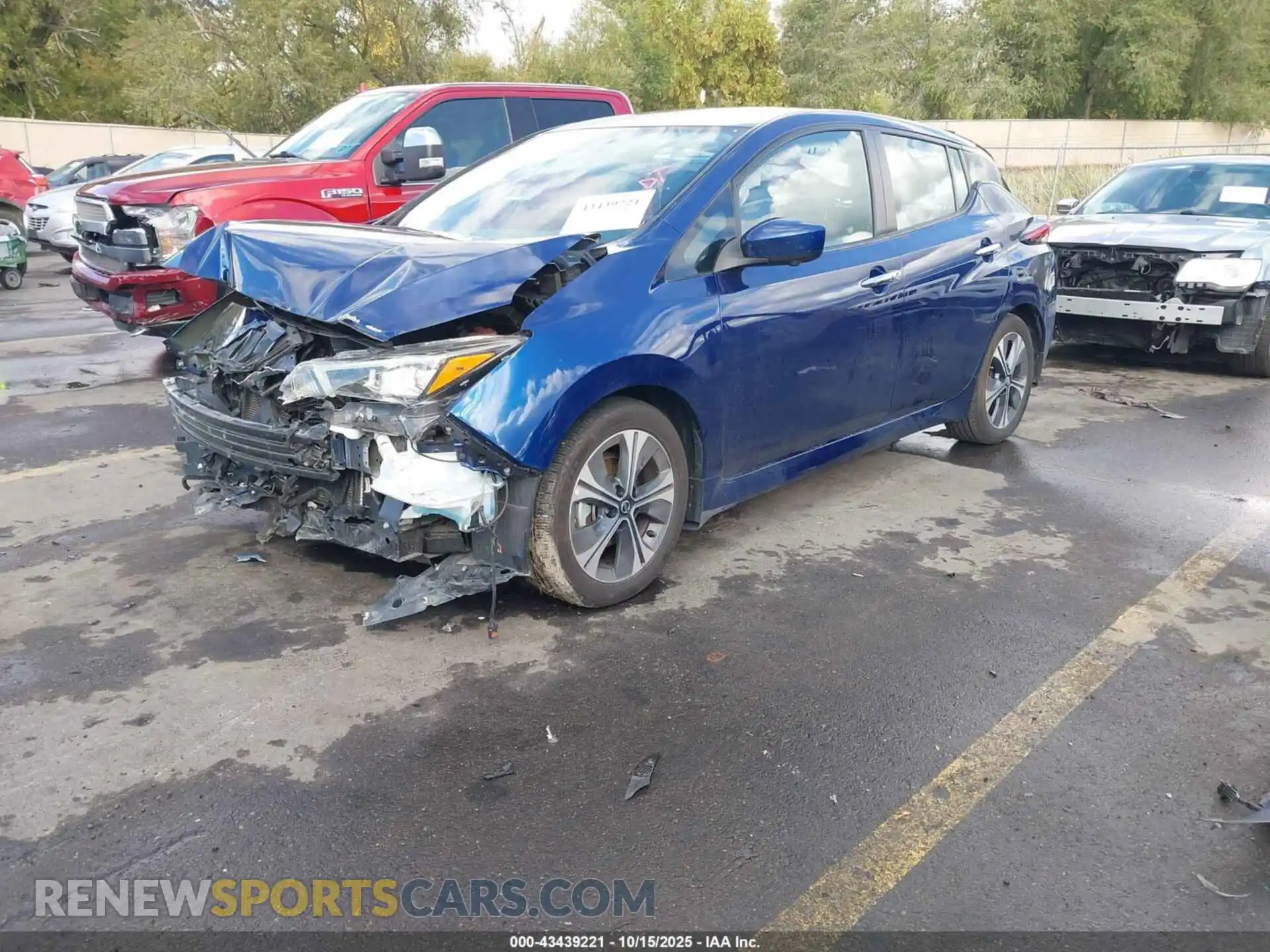 2 Photograph of a damaged car 1N4AZ1CV9MC551058 NISSAN LEAF 2021