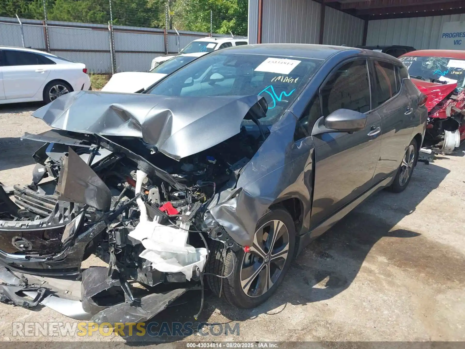 2 Photograph of a damaged car 1N4AZ1CVXMC551036 NISSAN LEAF 2021