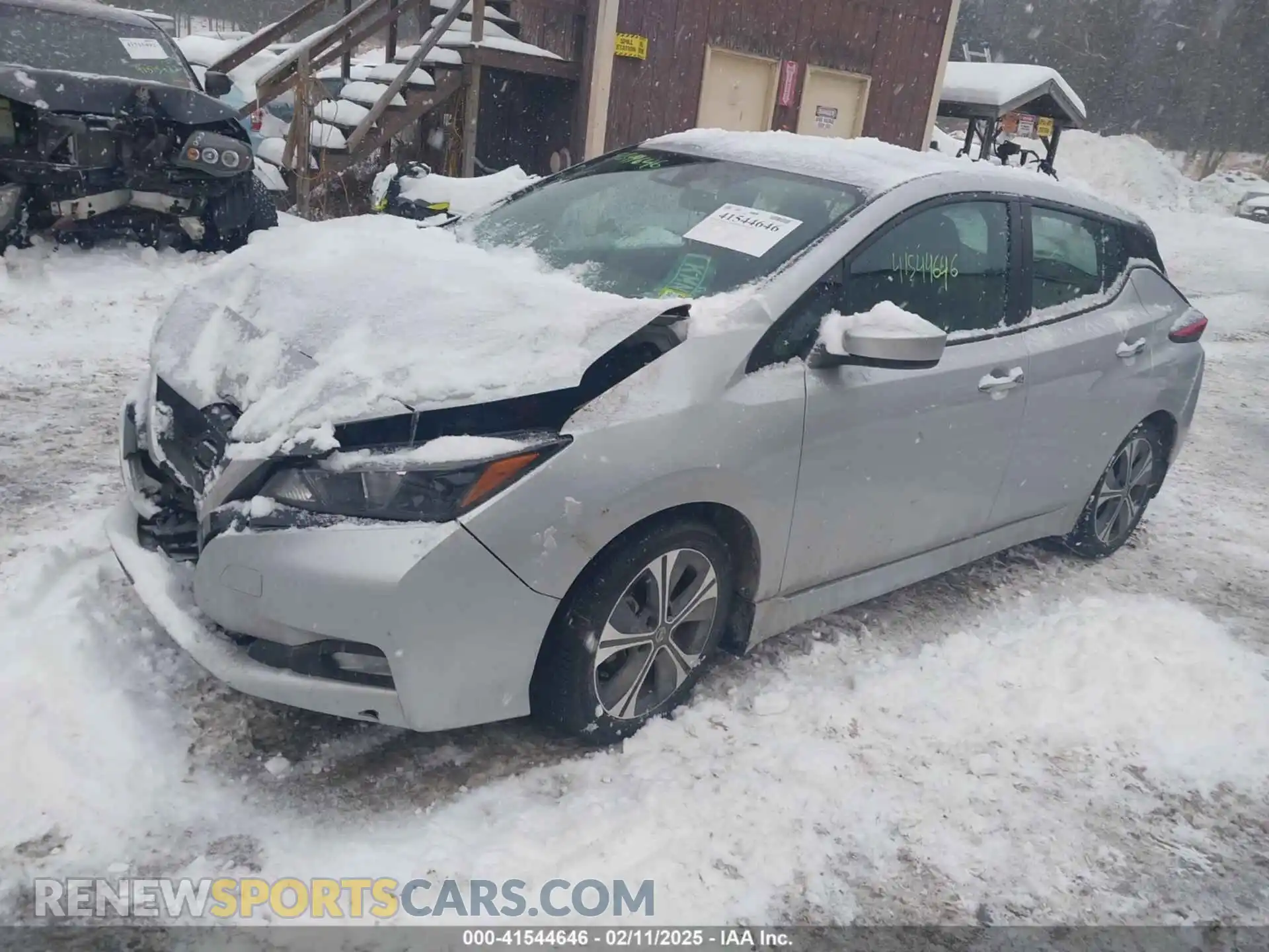 2 Photograph of a damaged car 1N4AZ1CVXMC557032 NISSAN LEAF 2021