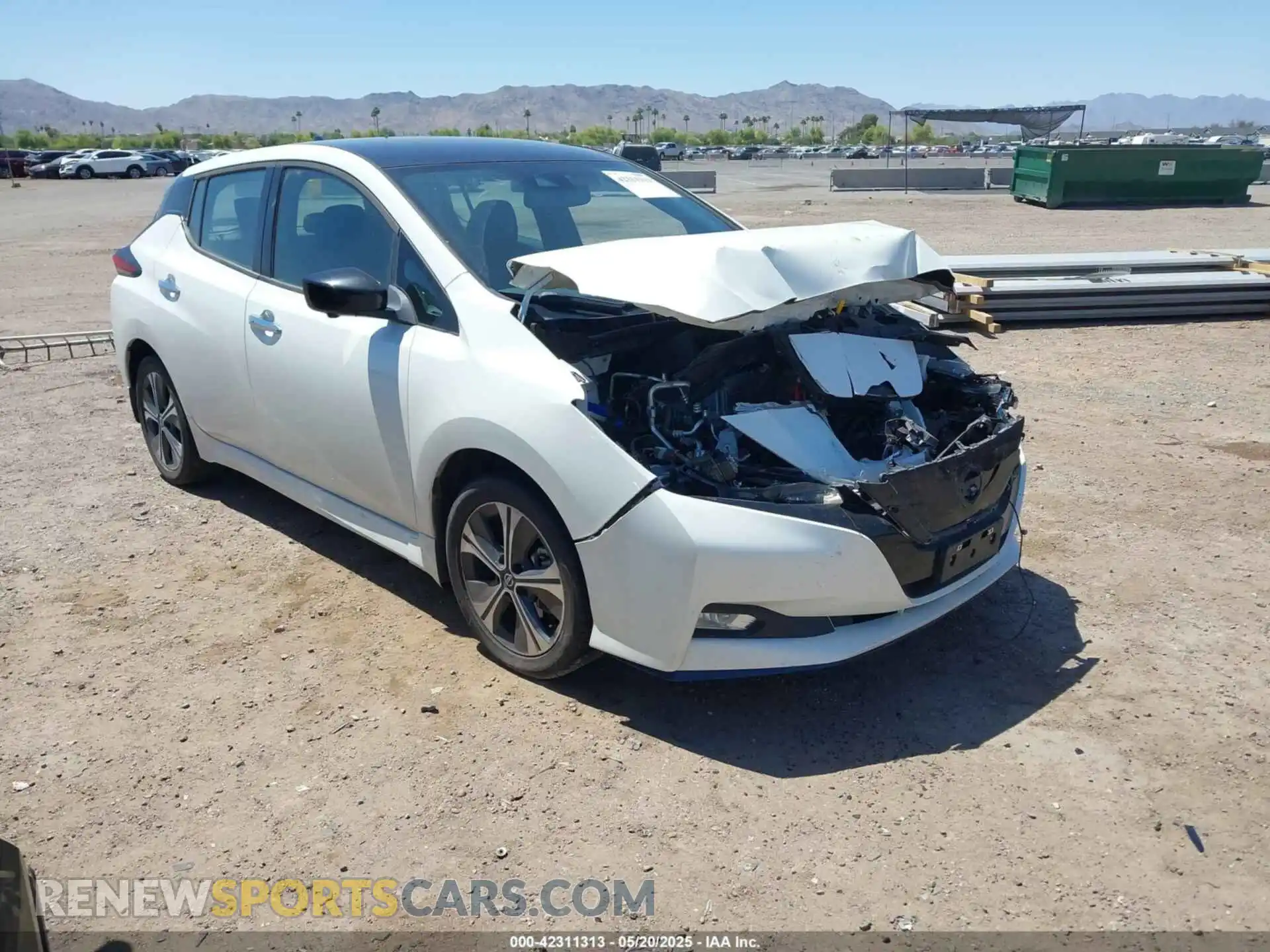 1 fotografías del automóvil dañado 1N4BZ1CV7MC551533 NISSAN LEAF 2021