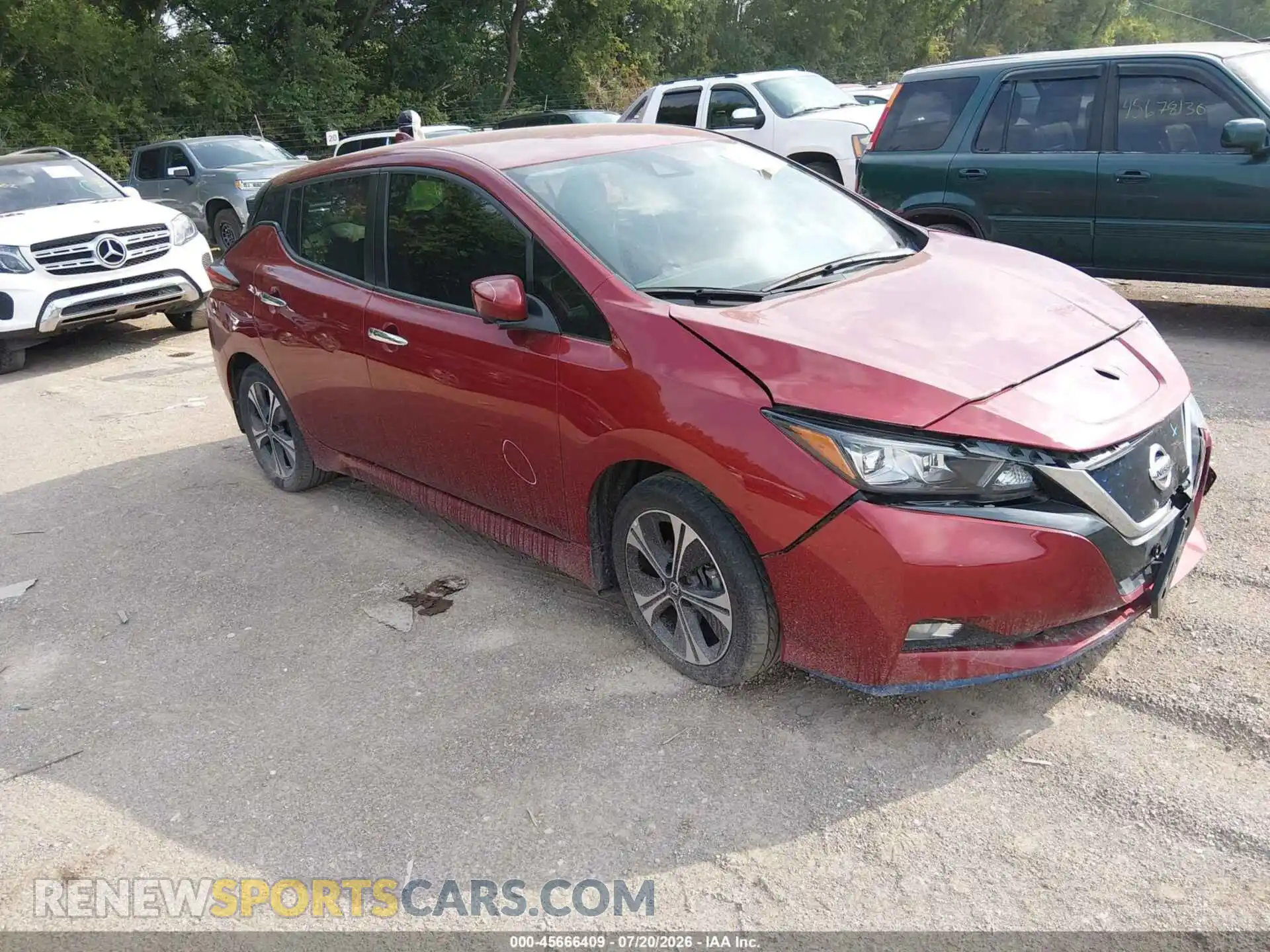 1 fotografías del automóvil dañado 1N4BZ1CVXMC550134 NISSAN LEAF 2021