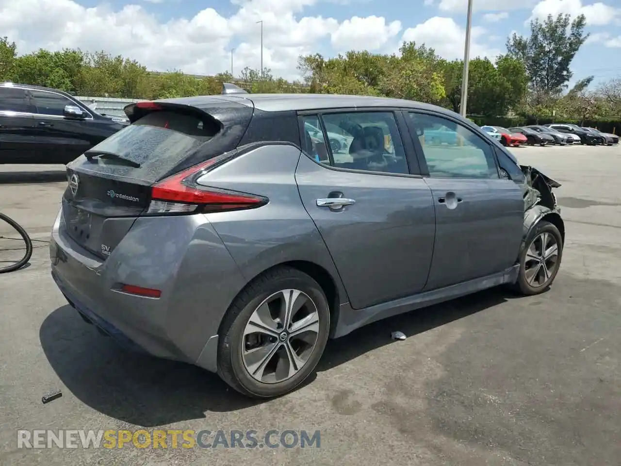 3 fotografías del automóvil dañado 1N4BZ1CV7NC559312 NISSAN LEAF 2022