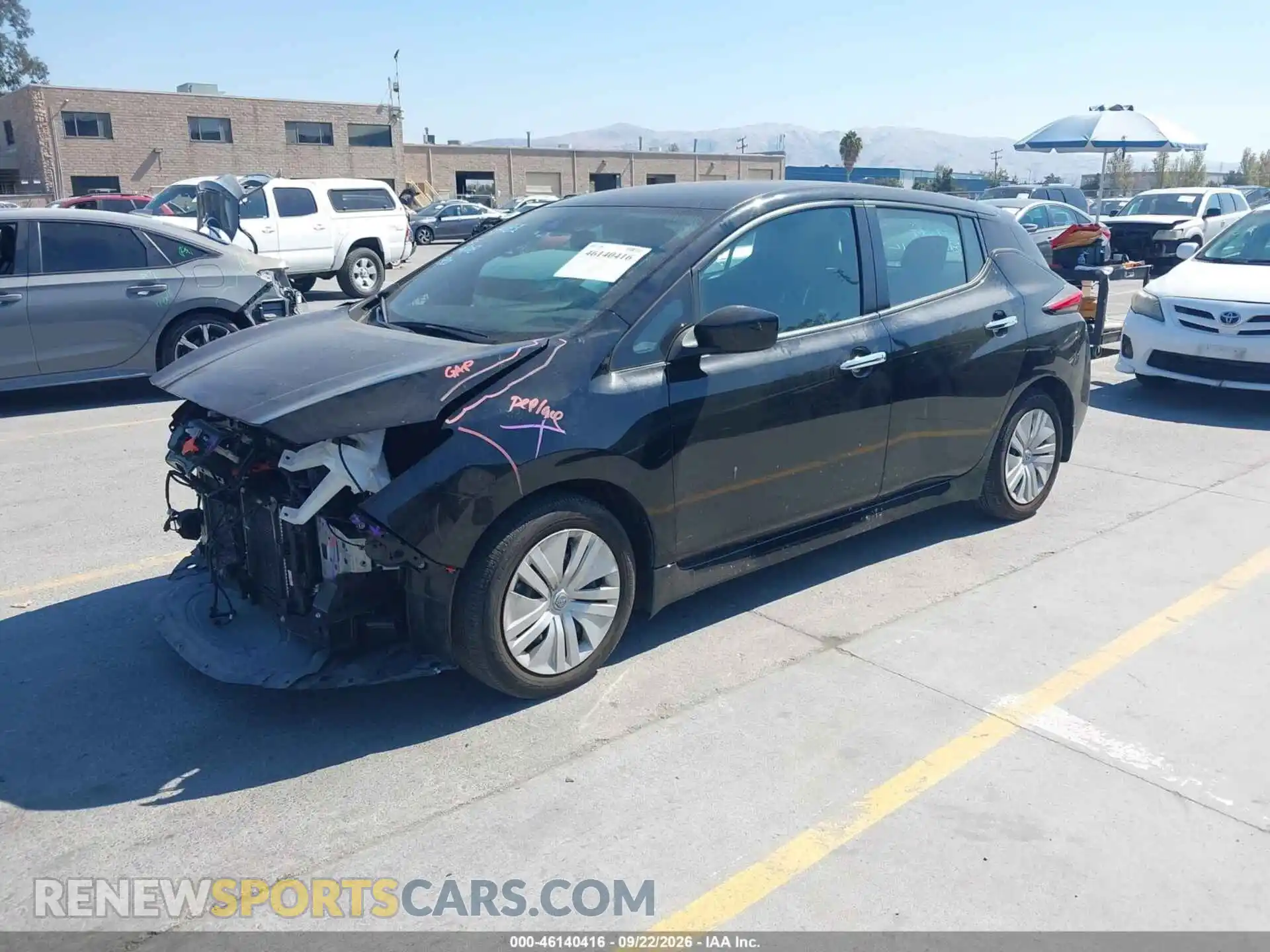2 Photograph of a damaged car 1N4AZ1BV2PC557614 NISSAN LEAF 2023