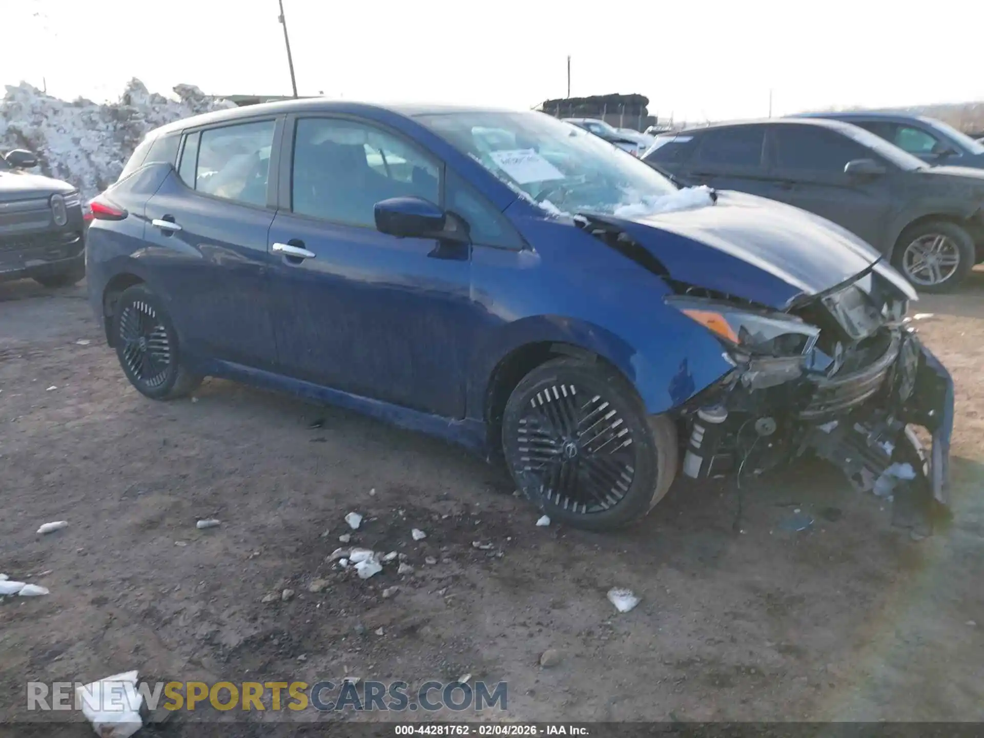 1 Photograph of a damaged car 1N4CZ1CV0PC557487 NISSAN LEAF 2023