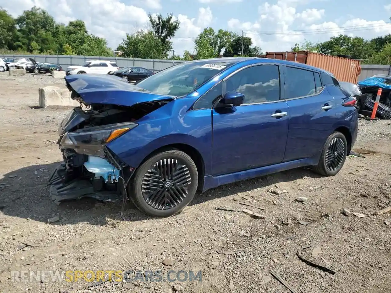 1 Photograph of a damaged car 1N4CZ1CV1PC560821 NISSAN LEAF 2023