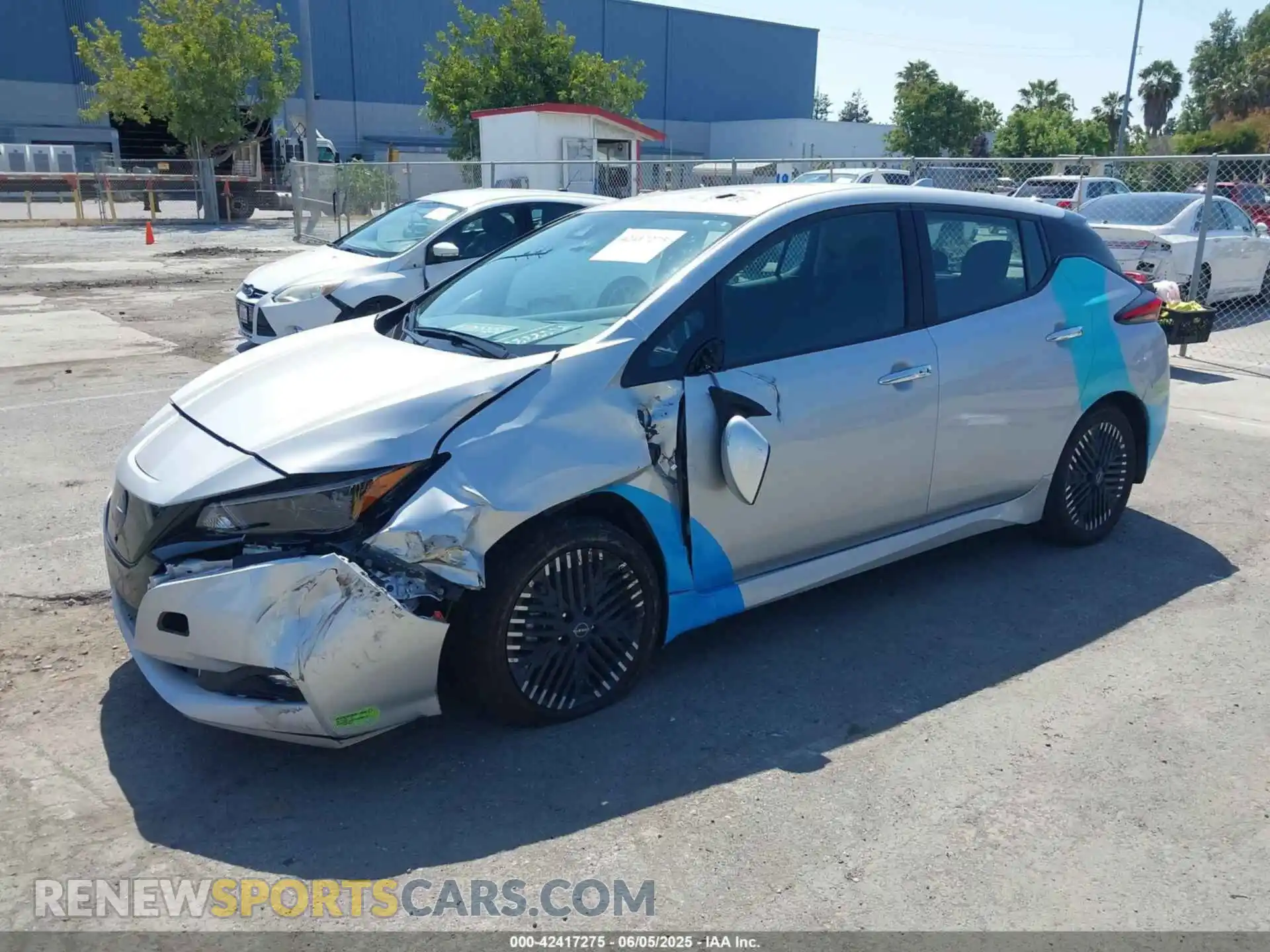 2 Photograph of a damaged car 1N4CZ1CV2PC550346 NISSAN LEAF 2023