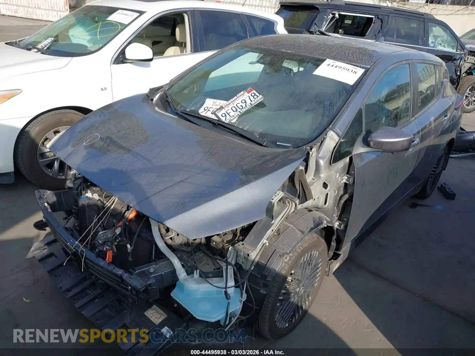 2 Photograph of a damaged car 1N4CZ1CV4PC558903 NISSAN LEAF 2023